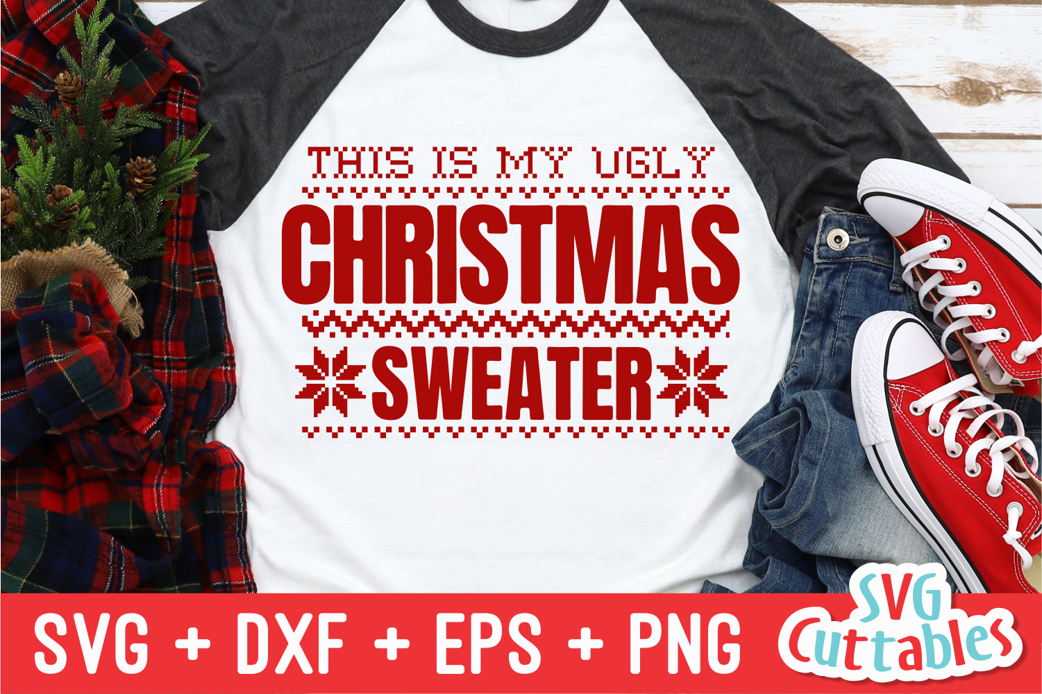 Download This Is My Ugly Christmas Sweater Christmas Svg Cut File PSD Mockup Templates