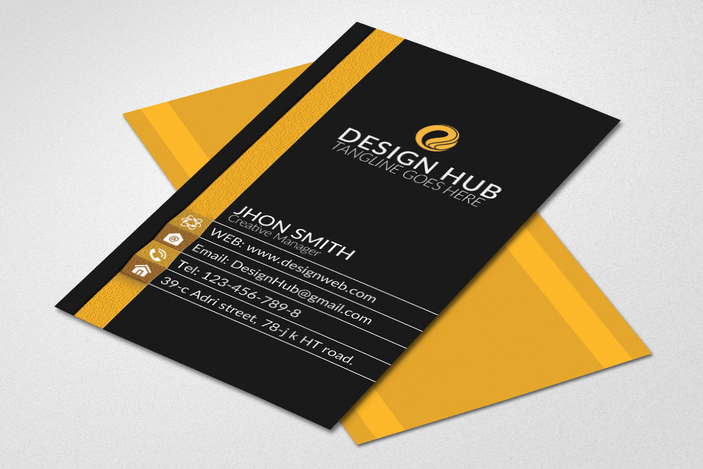 Vertical Business Cards : Vertical Business Cards Templates By Designhub ... : Although it feels very simplistic at first glance, once you will fully edit and improve it with your custom.