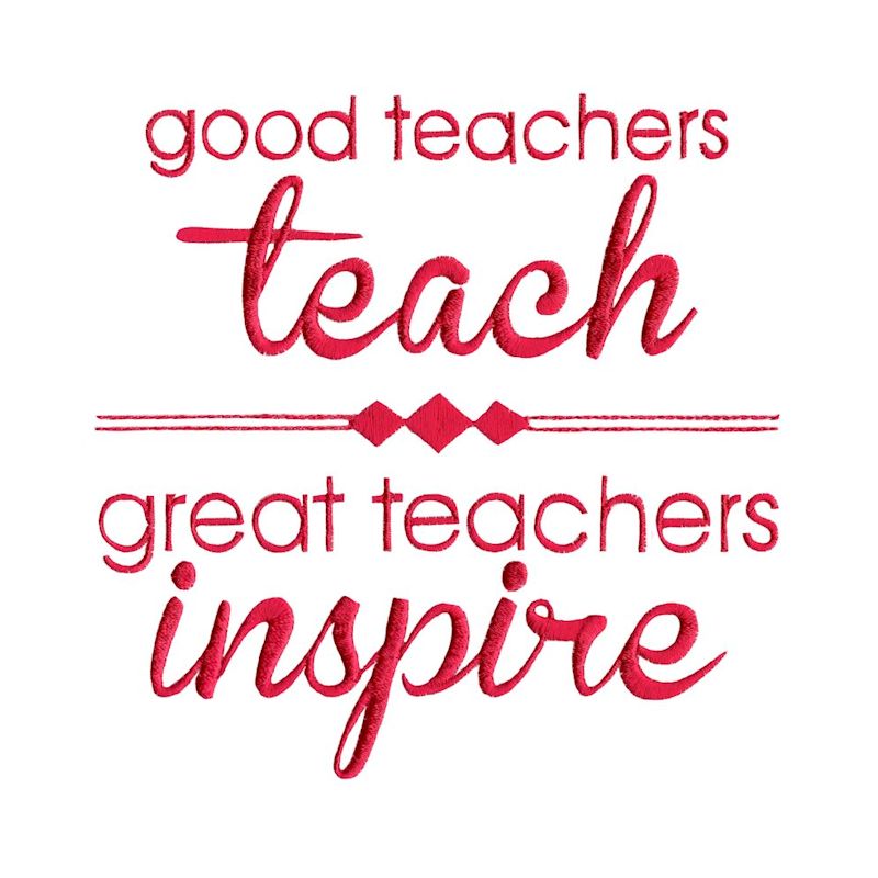 Teacher Sayings - 14 Machine Embroidery Designs