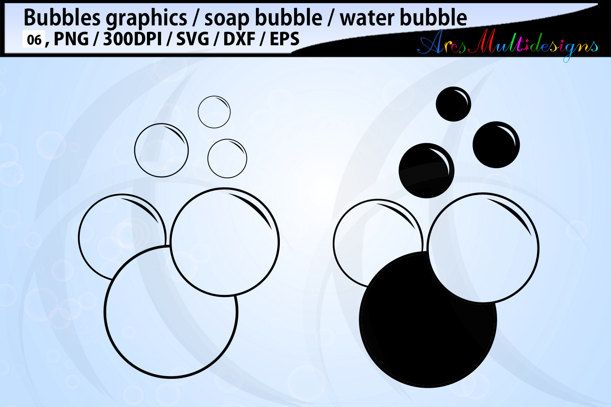 Download Bubbles SVG Bundle / bubble vector / bubbles silhouette