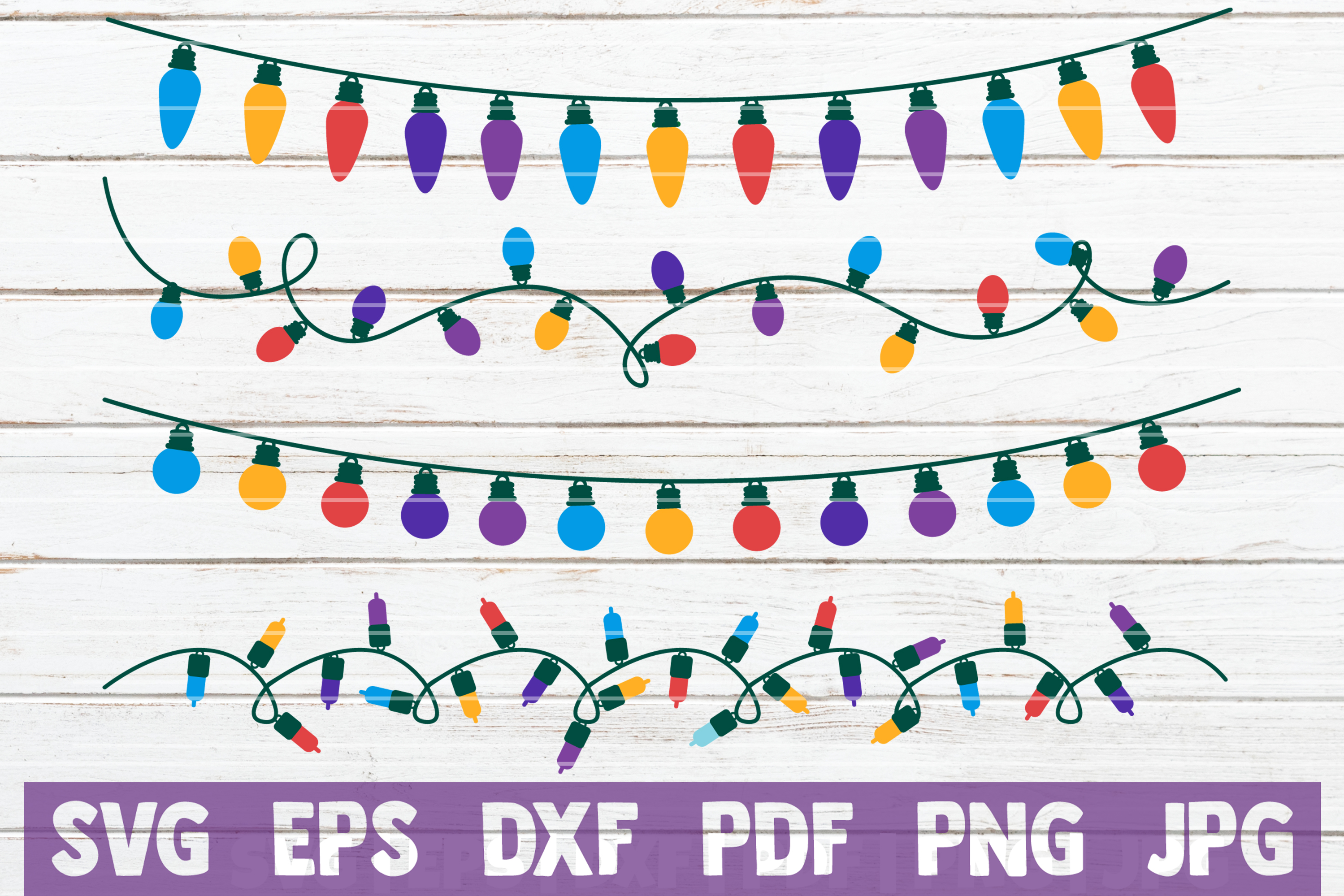Download Christmas Lights SVG Cut Files