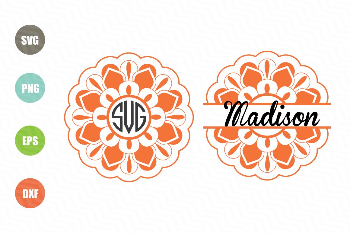 Download 10 Mandala Pack Monogram and Split SVG Cut Files