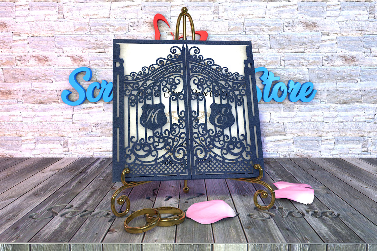 Archive for Cutting Invitation Gate with Initials Coat
