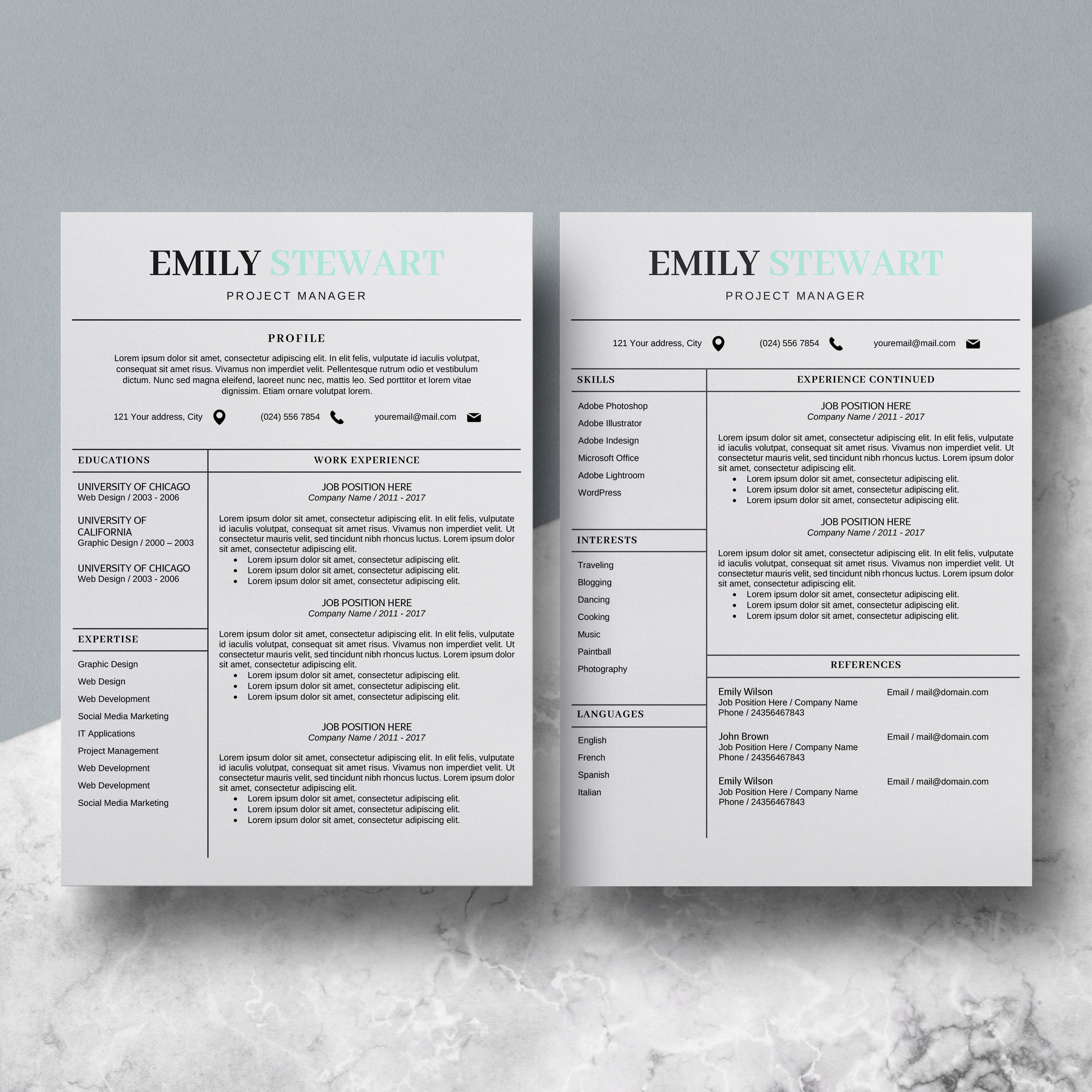 easy creative resume templates