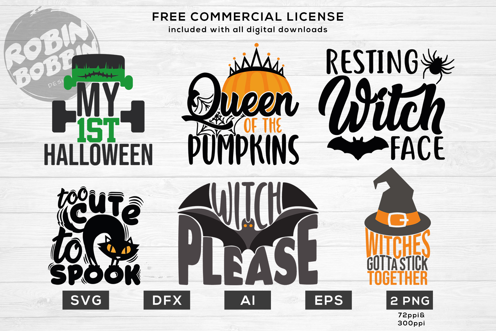 Download Halloween Bundle SVG - 15 Designs Part 1 (143012) | Cut ...
