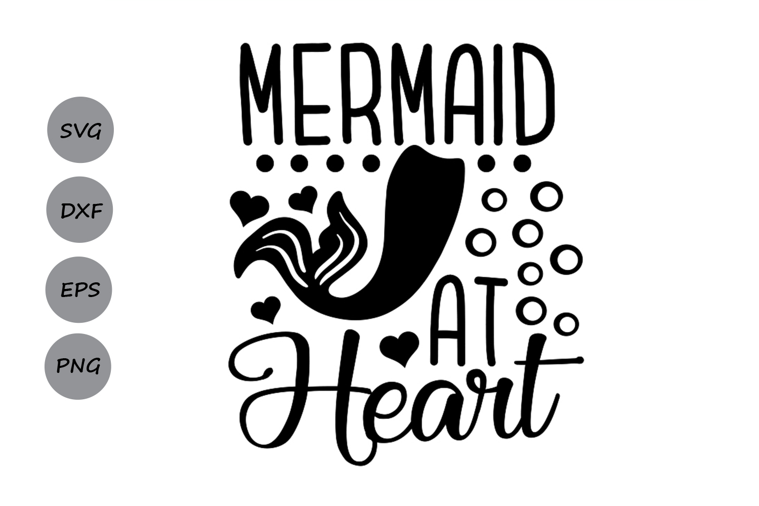 Download Mermaid at Heart SVG, Mermaid Svg, Summer Svg, Sea Svg ...