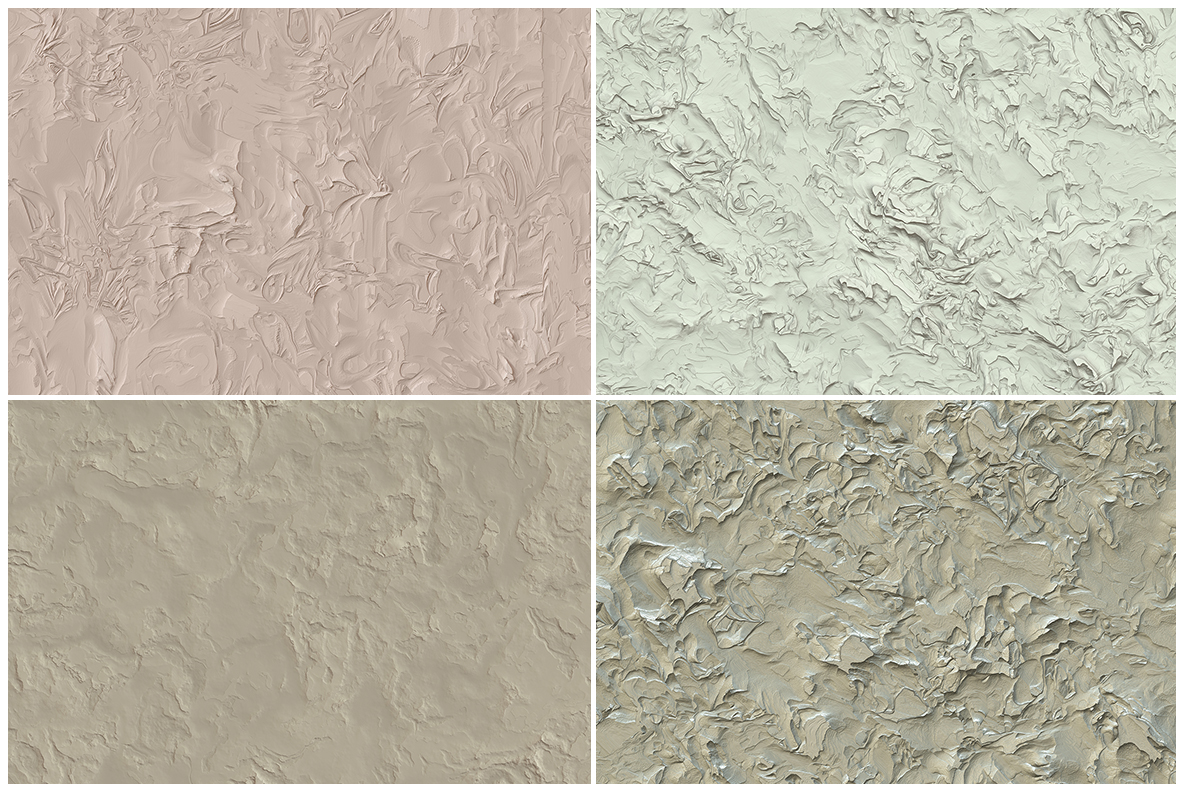 10 Rough Plastering Textures (111049) Textures Design Bundles