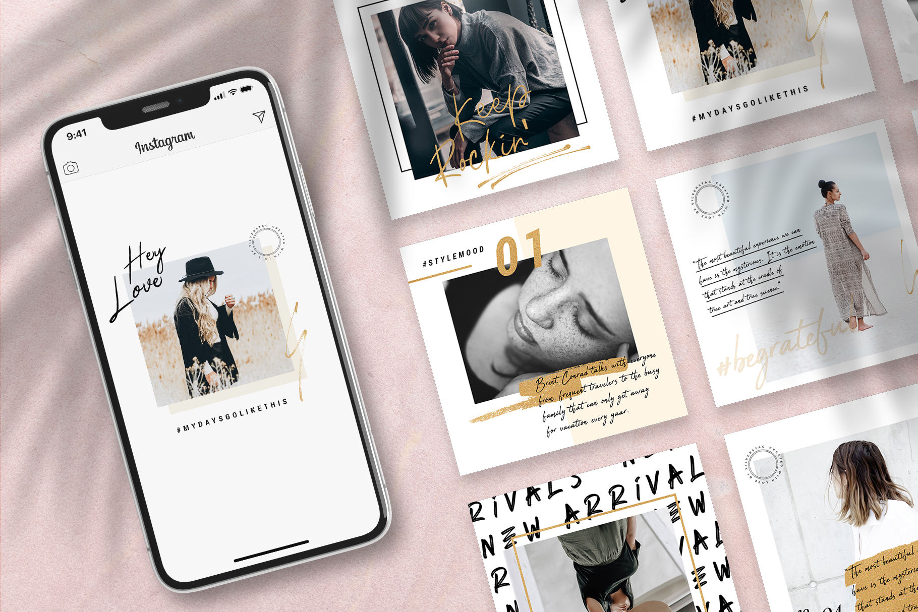 InstaGold Animated Instagram Post Templates