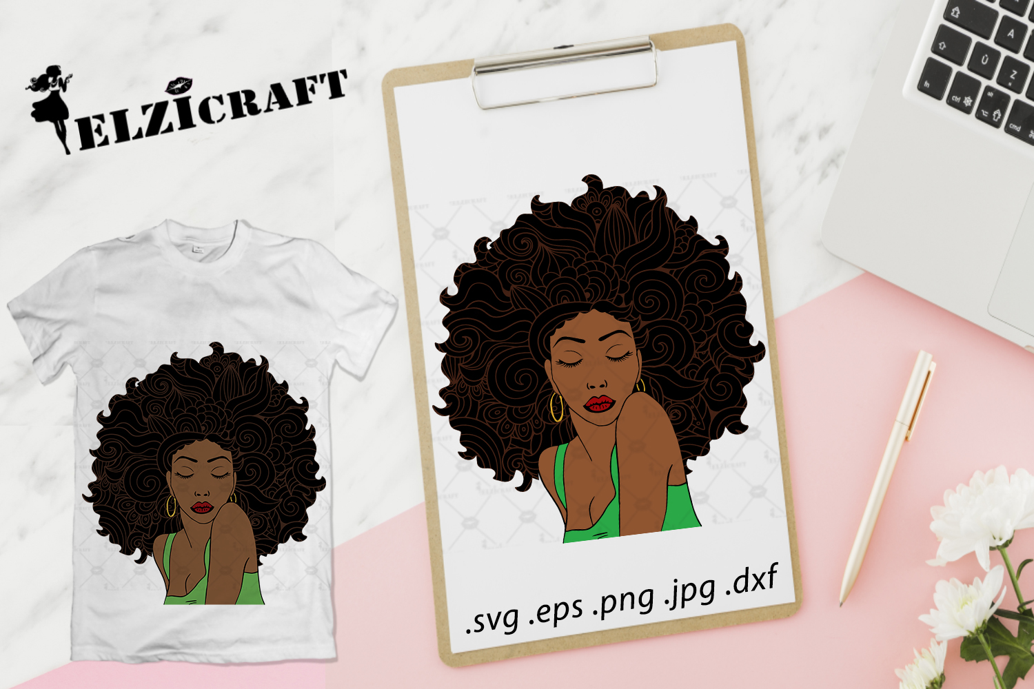 Download BUNDLE Afro Woman Face SVG Cut Files (278382) | SVGs ...