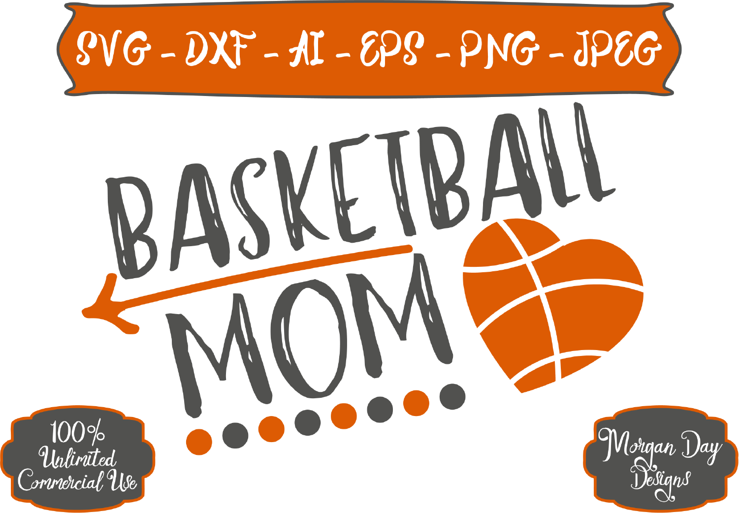 Basketball Mom SVG by MorganDayDesigns | Design Bundles