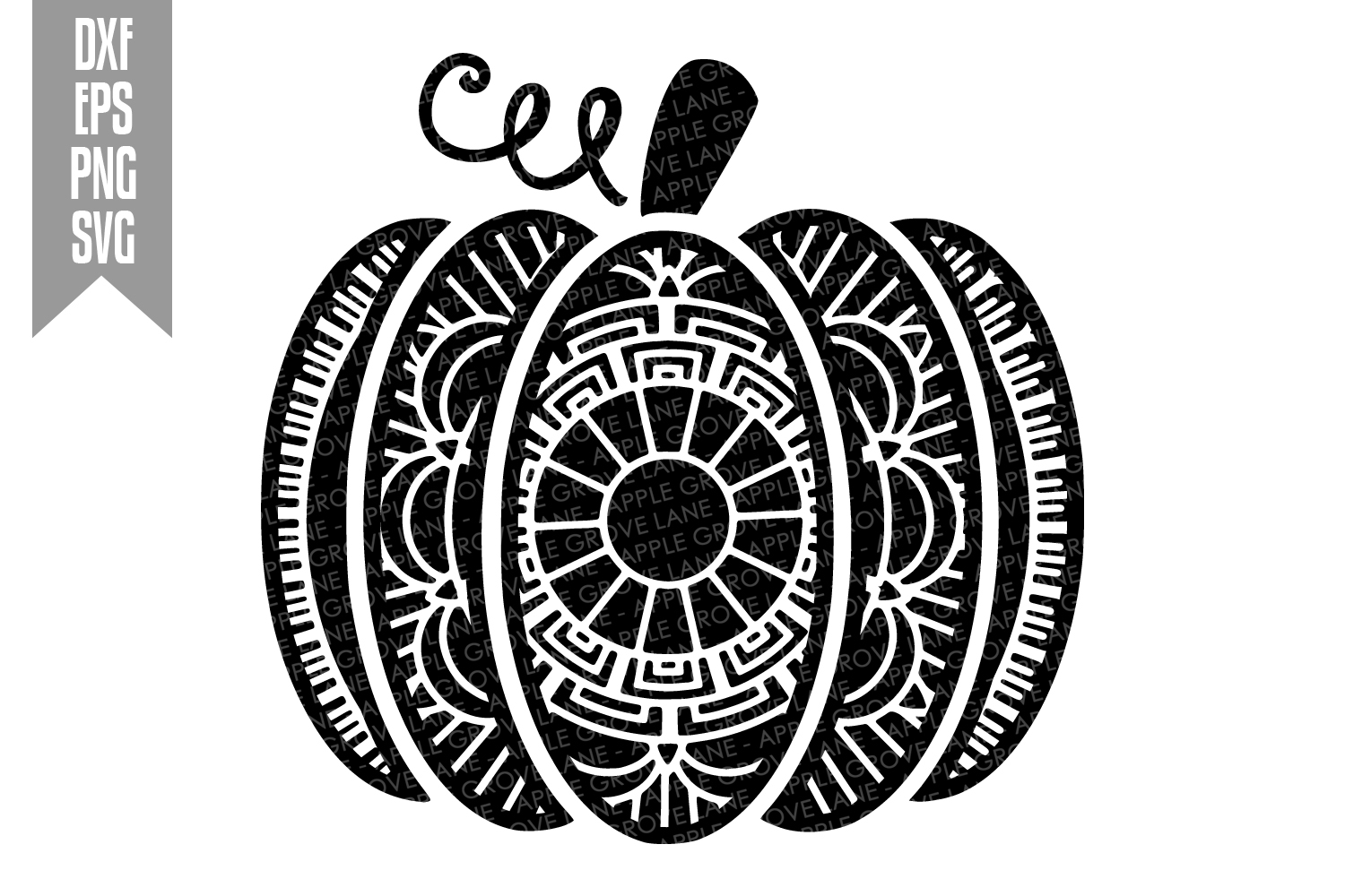 Mandala Pumpkin Svg Bundle - 6 Designs - Svg Dxf Png Eps ...