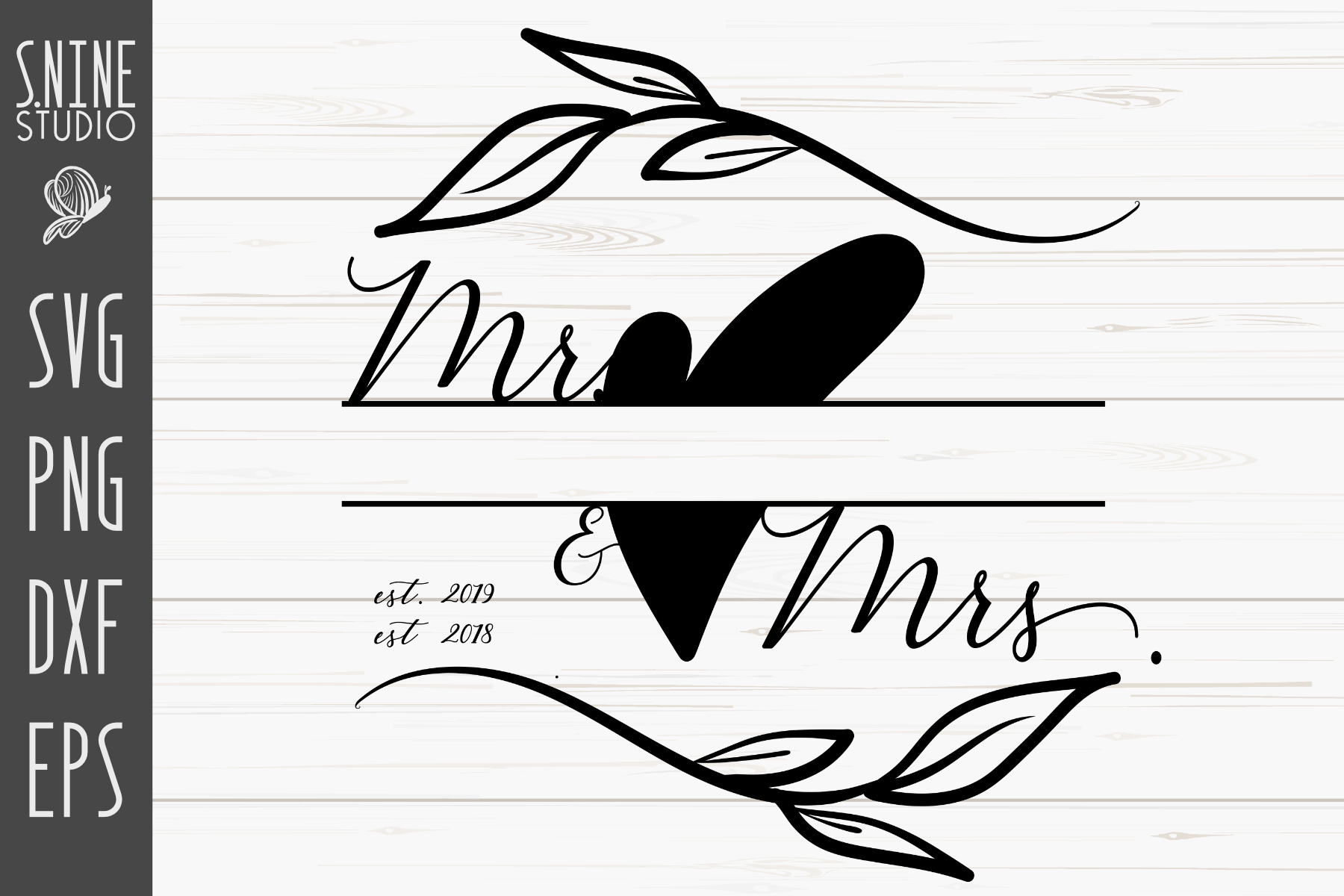 Download Mr and Mrs SVG Wedding Digital Cut File (161871) | SVGs ...