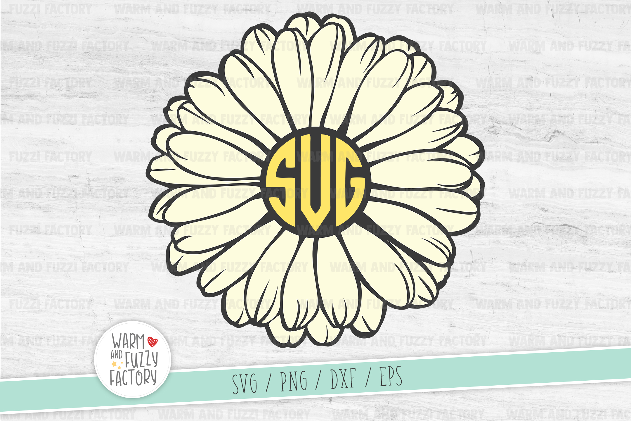 Download Daisy svg, Gerber daisy svg, Daisy monogram svg, Flower svg