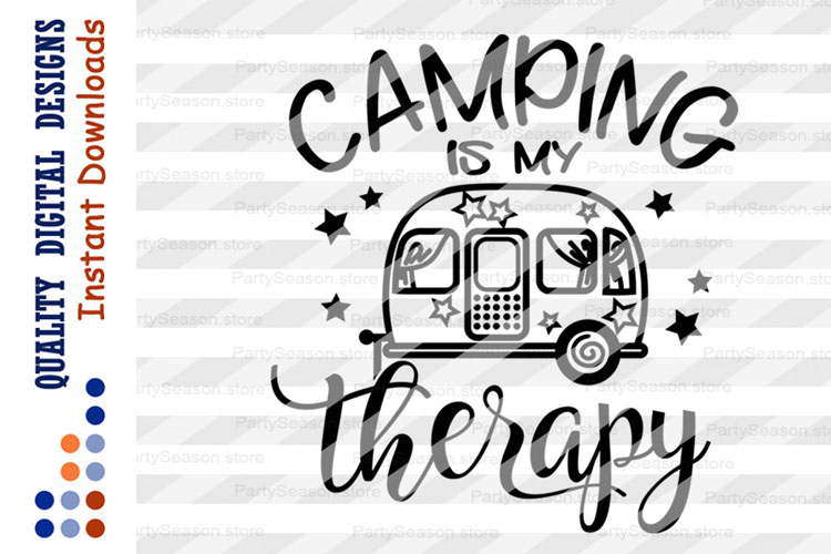 Download Camping is my therapy Svg files Camp sign Camping designs