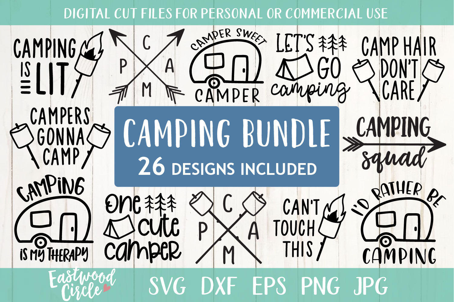 Download Camping SVG Bundle (130533) | SVGs | Design Bundles