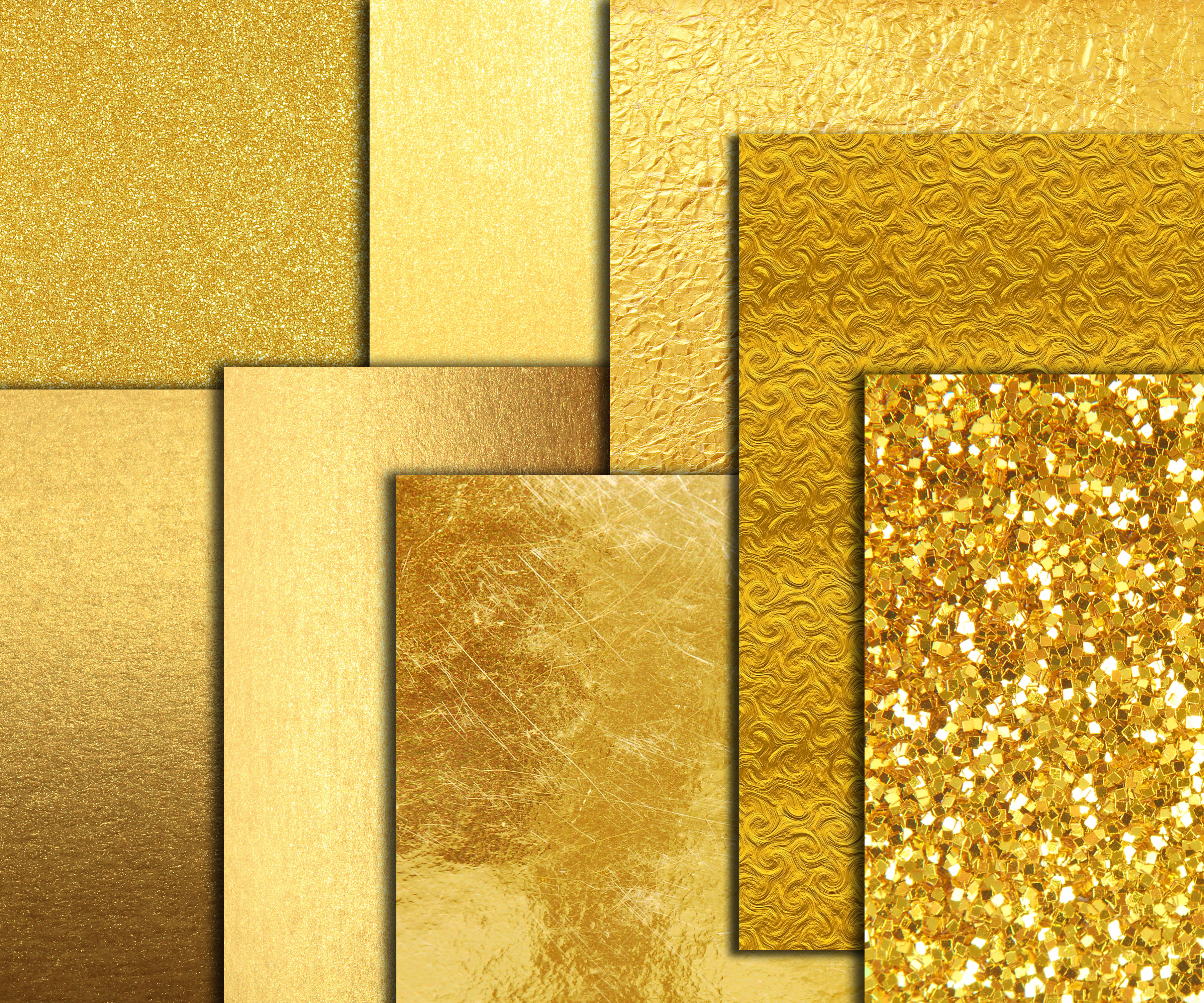 Gold Foil Digital Paper (30003) Backgrounds Design Bundles