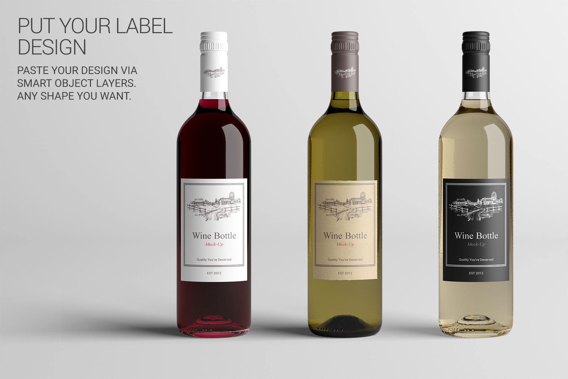 Download Wine Bottle LG Mock-Up #1 V2.0