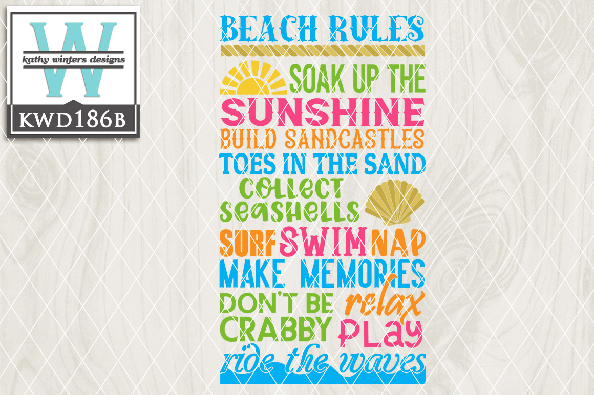 Beach Rules Design KWD186B
