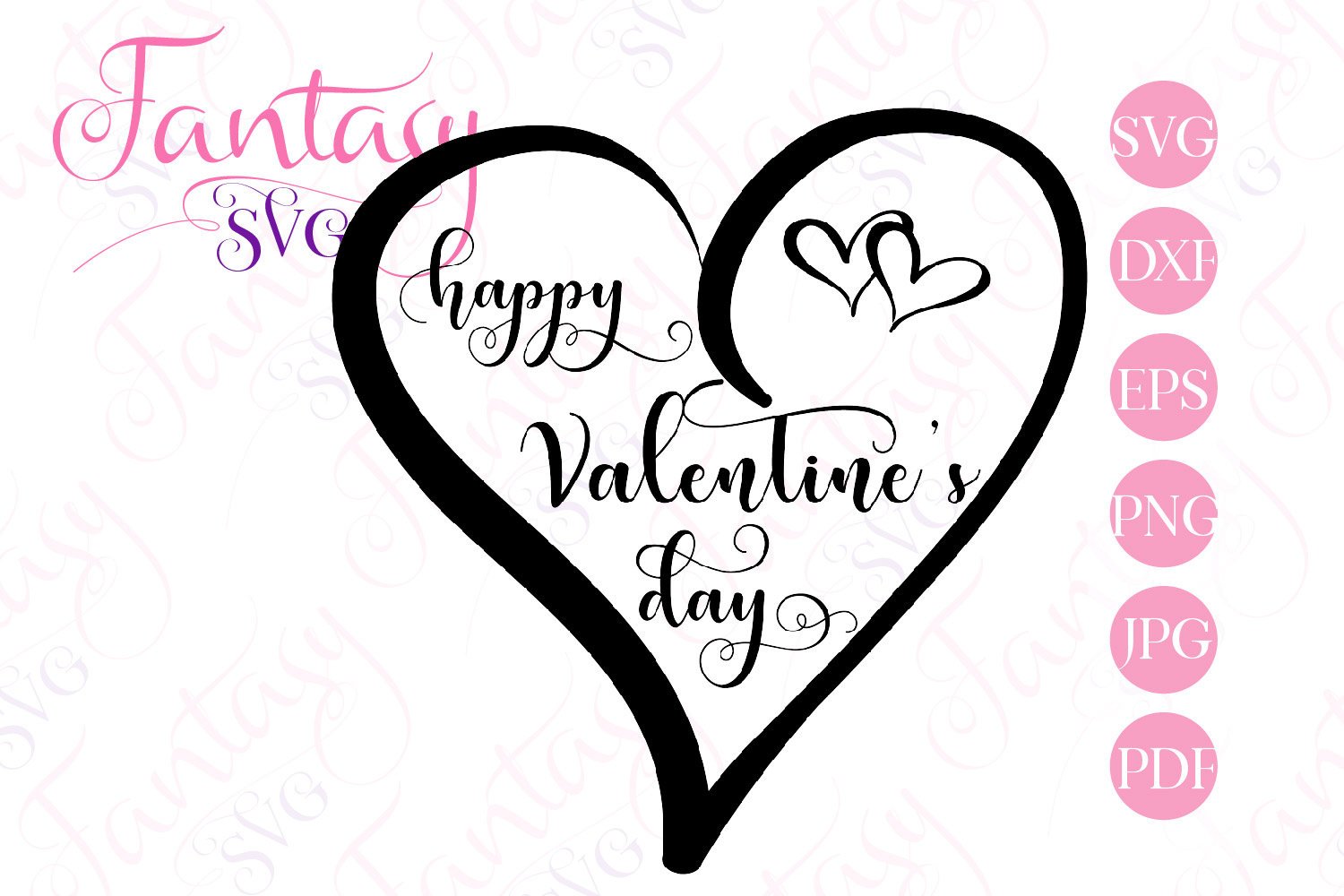 Happy Valentines day svg cut file for silhouette and cricut
