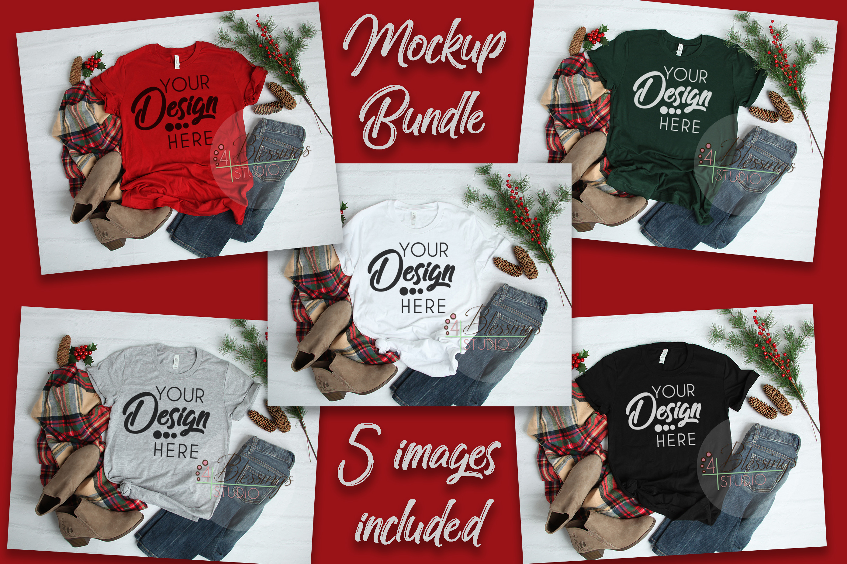 Download Winter Mockup Bundle Bella Canvas Mockup Bundle T Shirt Flay