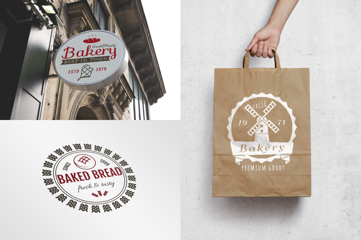 Download Bakery Logos & Badges (2396) | Logos | Design Bundles