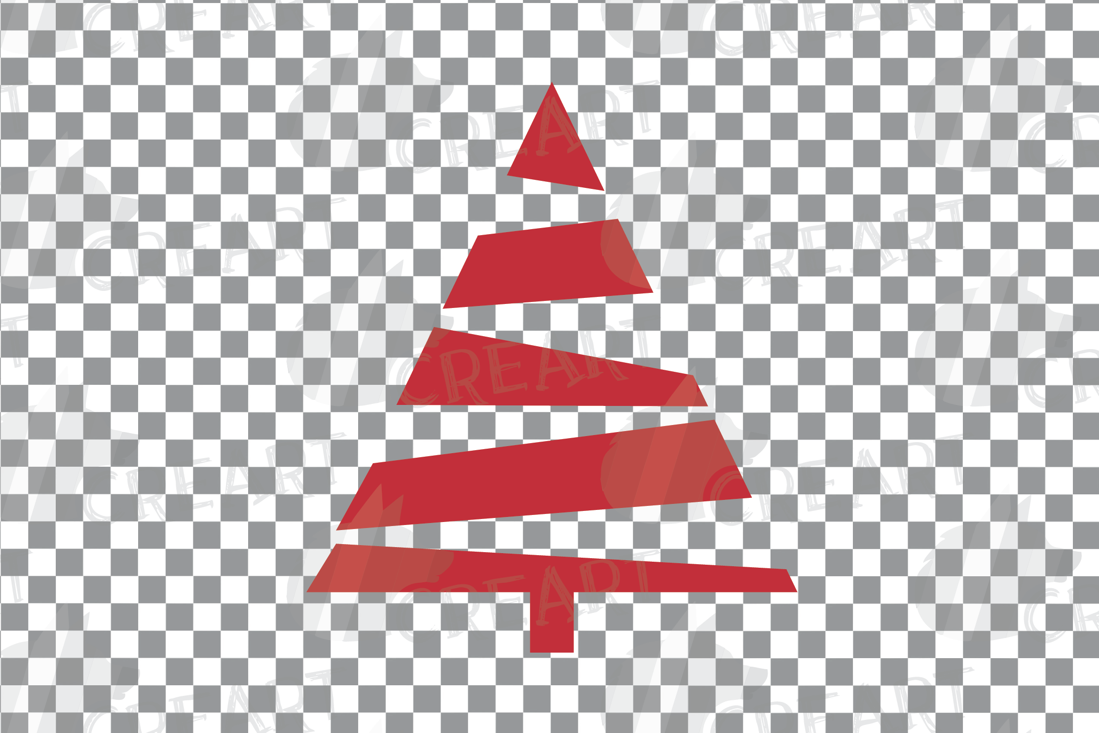 Minimalist Christmas trees clip art. Pine trees home decor.