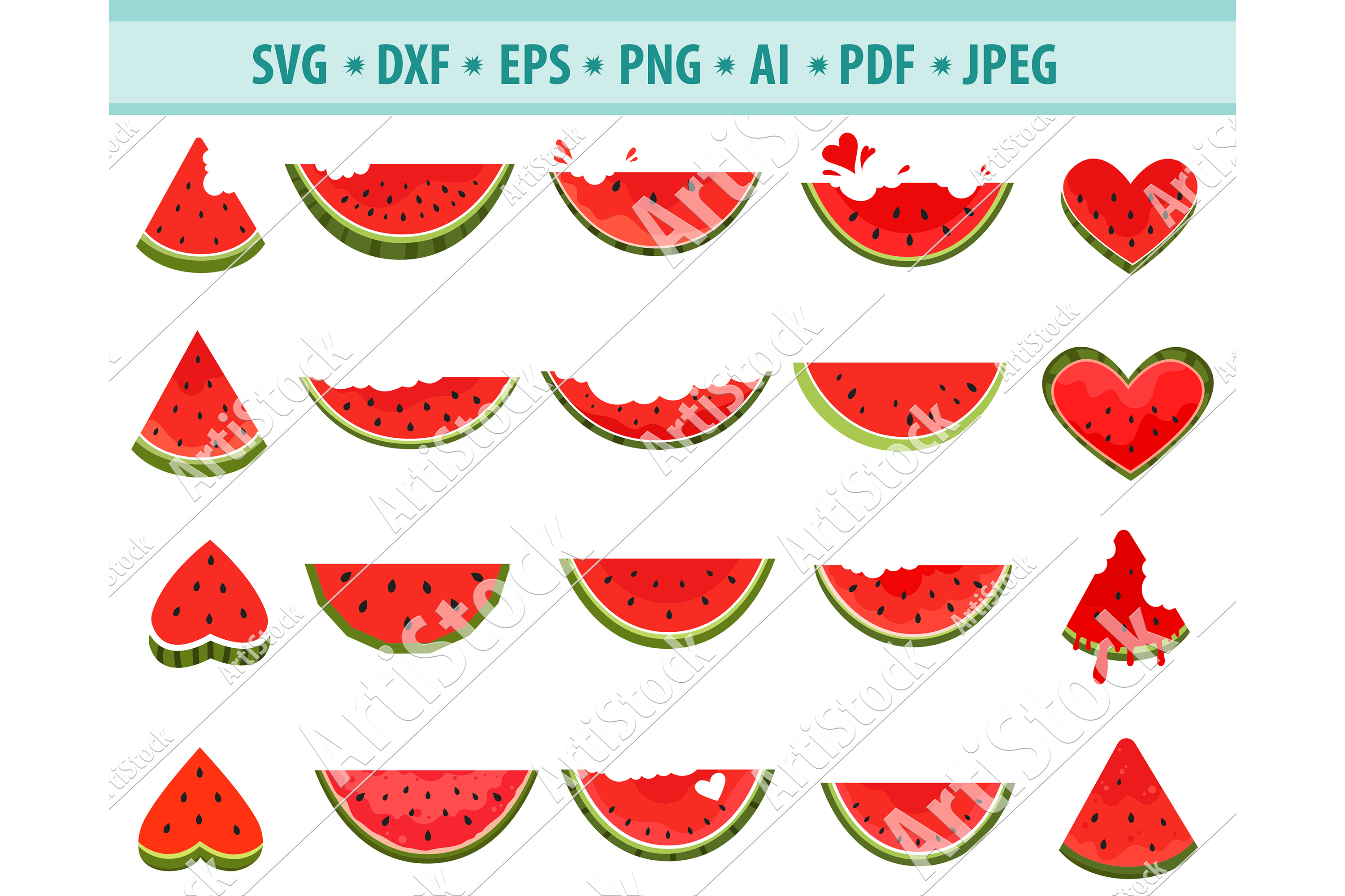 Download Watermelon SVG, Watermelon Clipart Svg, Fruit Dxf, Png ...