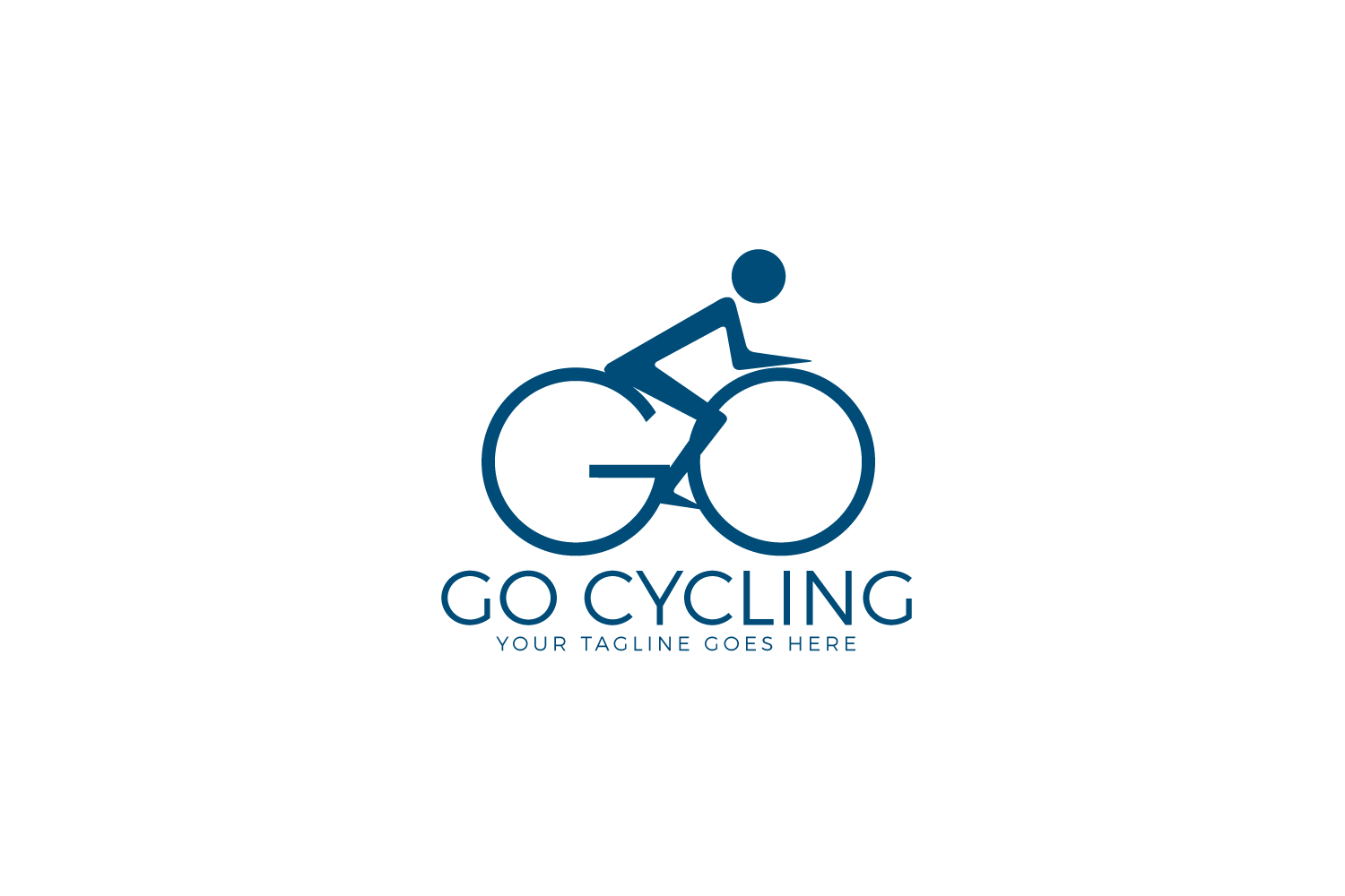 GO Bicycle vector logo design. (156793) | Logos | Design Bundles