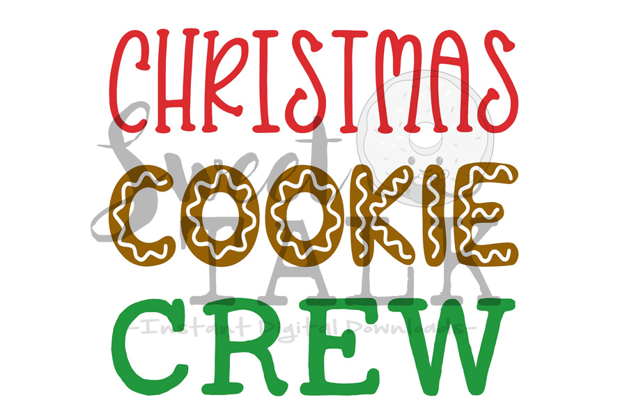 Christmas Cookie Crew-svg, digital download