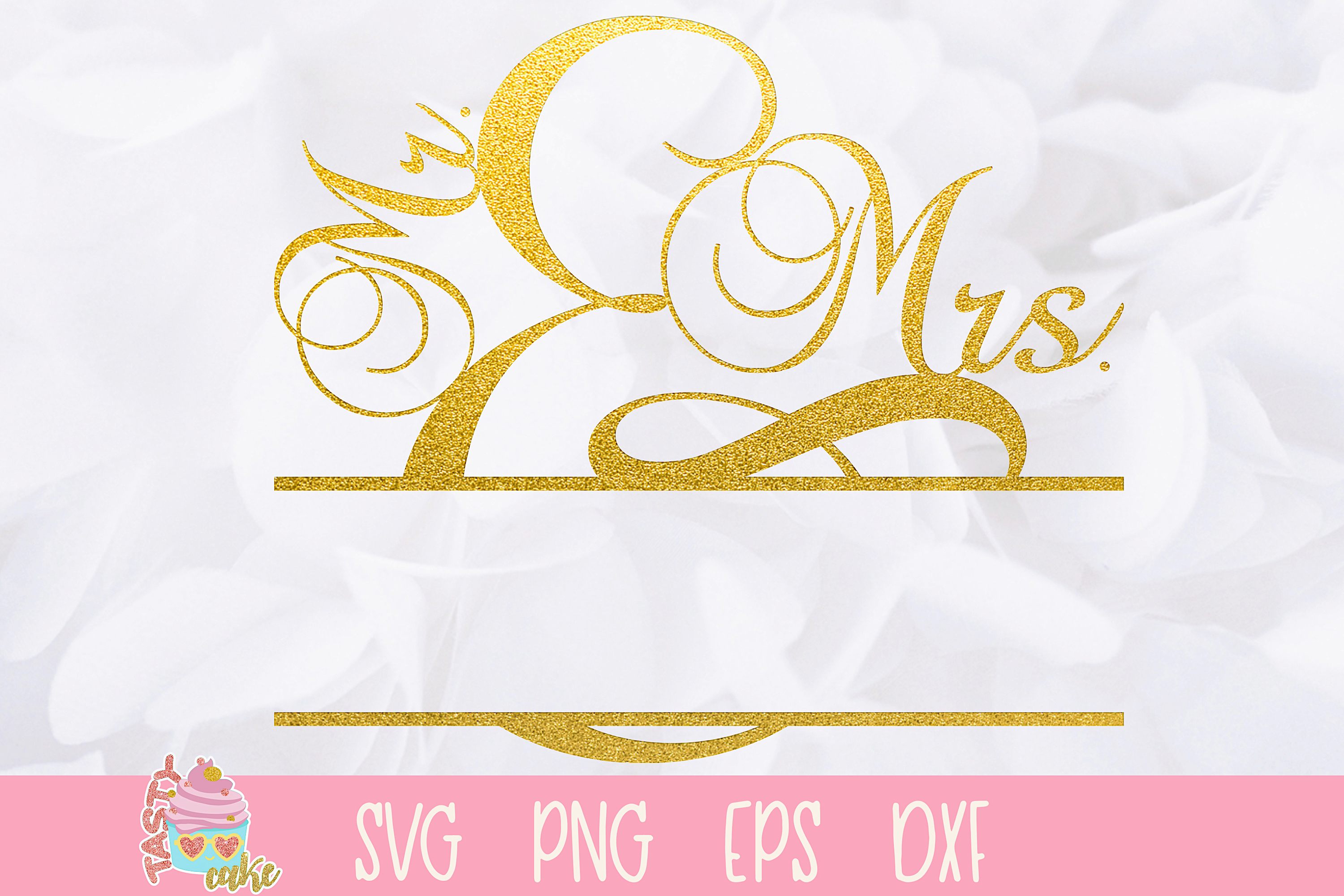 Download Mr. and Mrs. Split Monogram Frame SVG - Wedding SVG ...