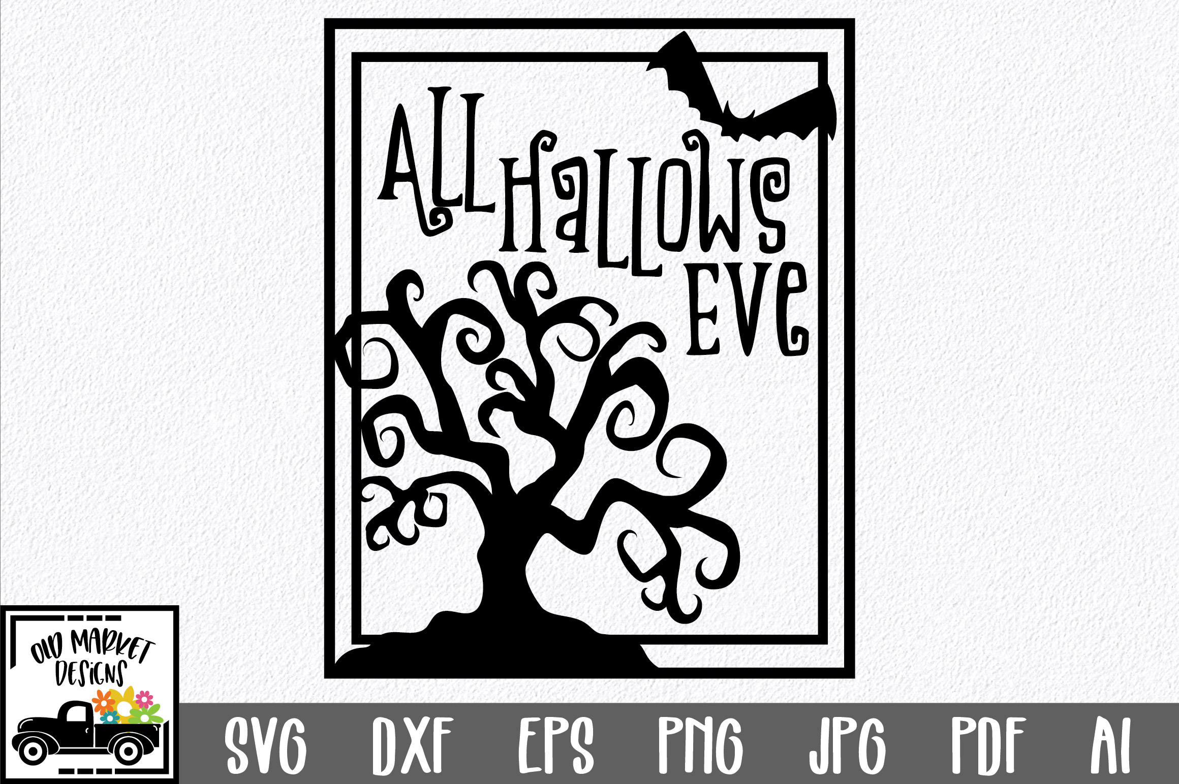 All Hallows Eve SVG Cut File - Halloween SVG PNG EPS DXF