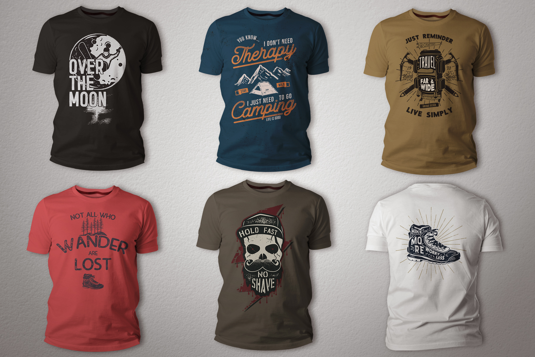 Vintage T-Shirt Bundle Retro SVG Designs Collection. Part 1 (81520 ...