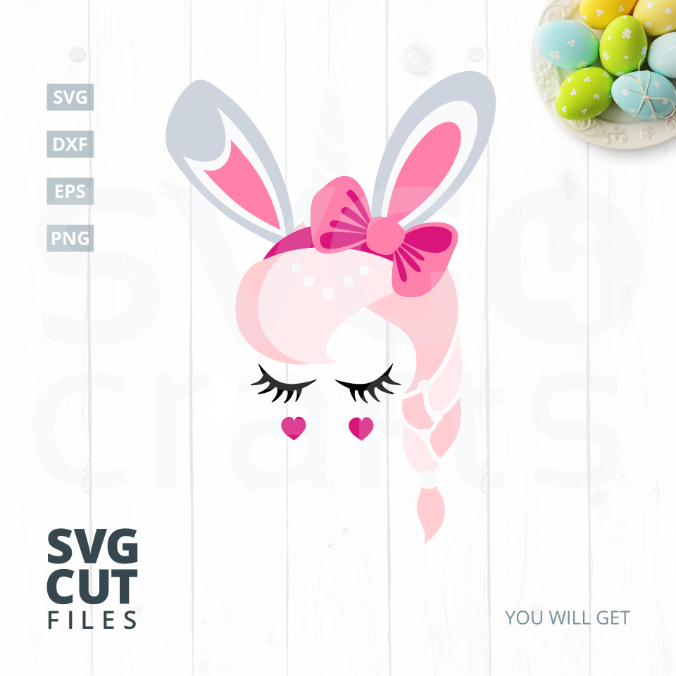 Download Bunny Unicorn SVG Cut File, svg, dxf,eps, png