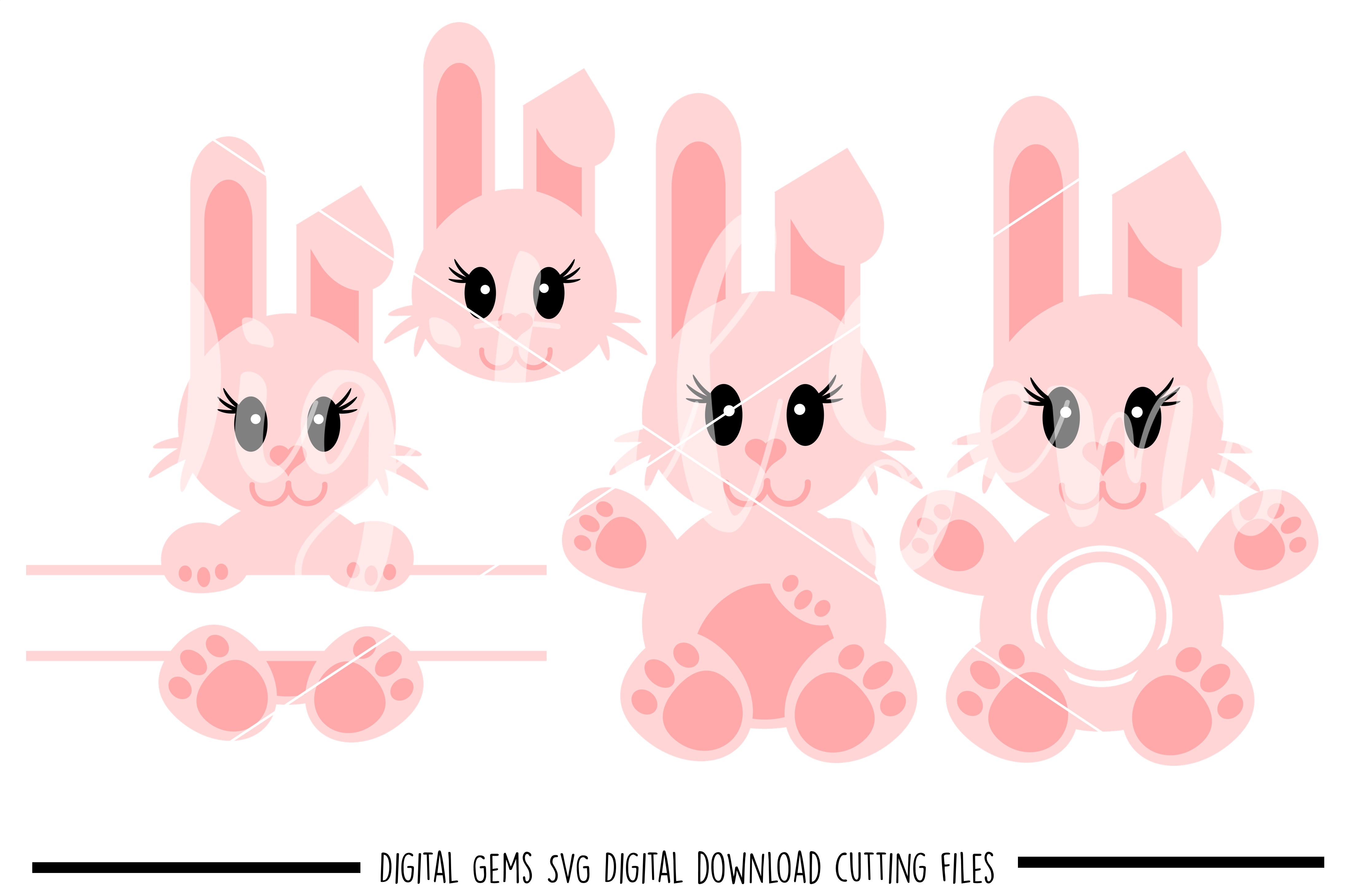 Bunny Rabbit SVG / PNG / EPS / DXF Files (50903) | SVGs | Design Bundles