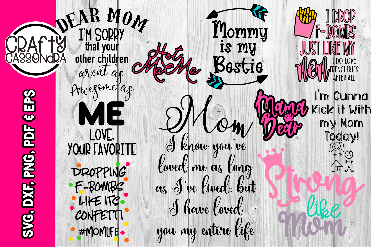 Mom svg - Mom quotes - Mom bundle - Mothers day - Bestie mom