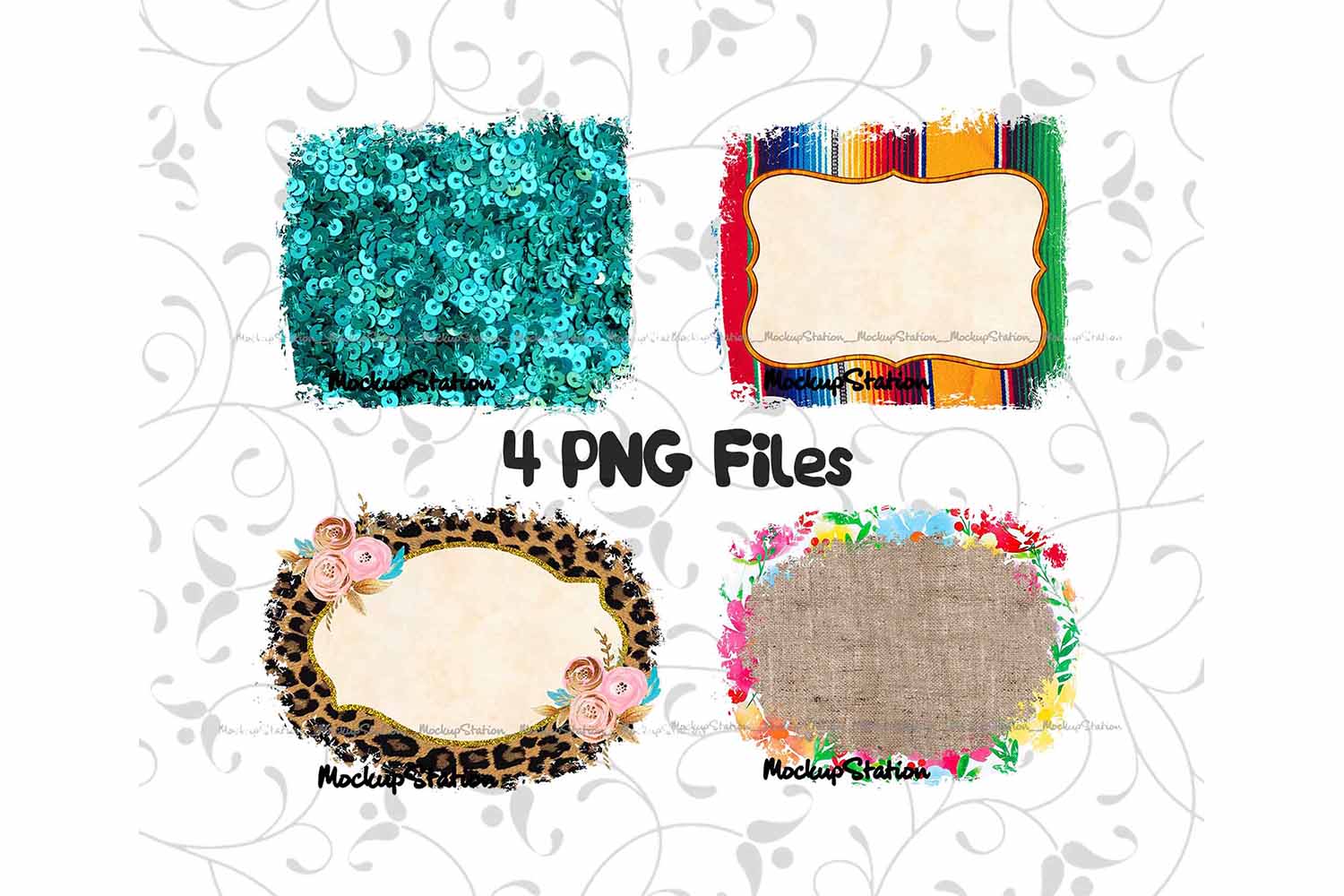 Download Sublimation Background Designs PNG Bundle, Frame Clip Art ...