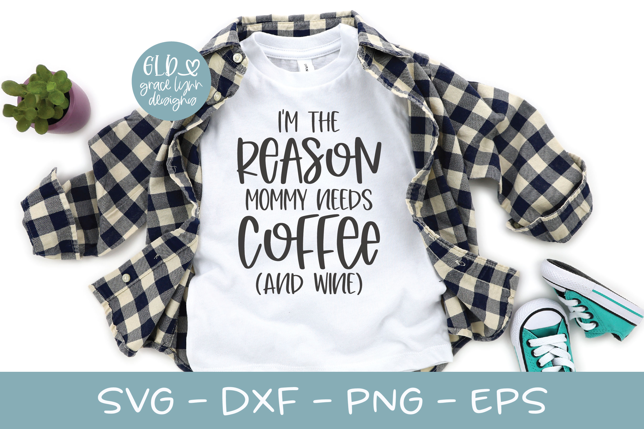 Download I'm The Reason Mommy Needs Coffee - Toddler Life SVG