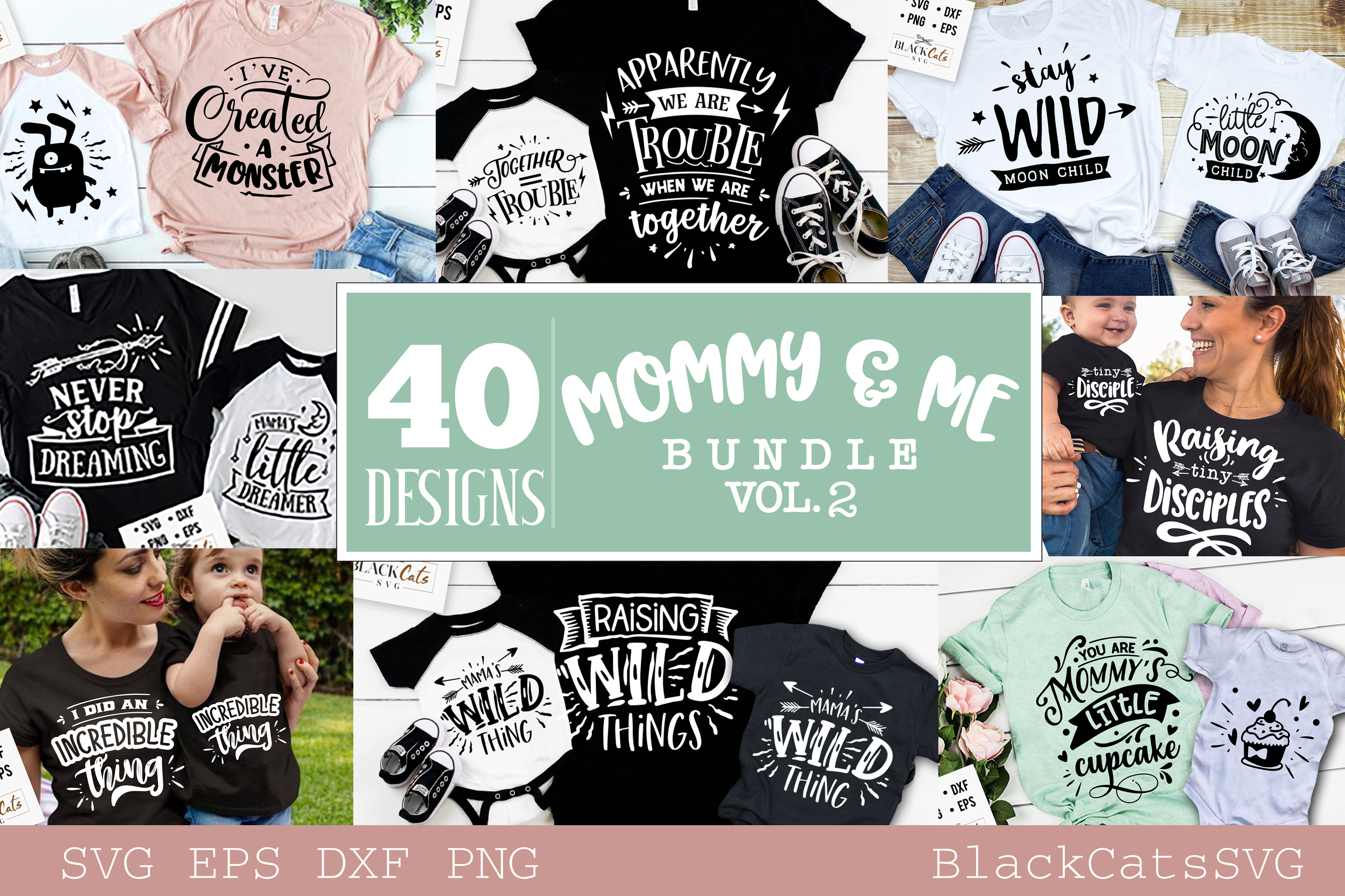 Download Mommy and me SVG bundle 40 designs vol 2