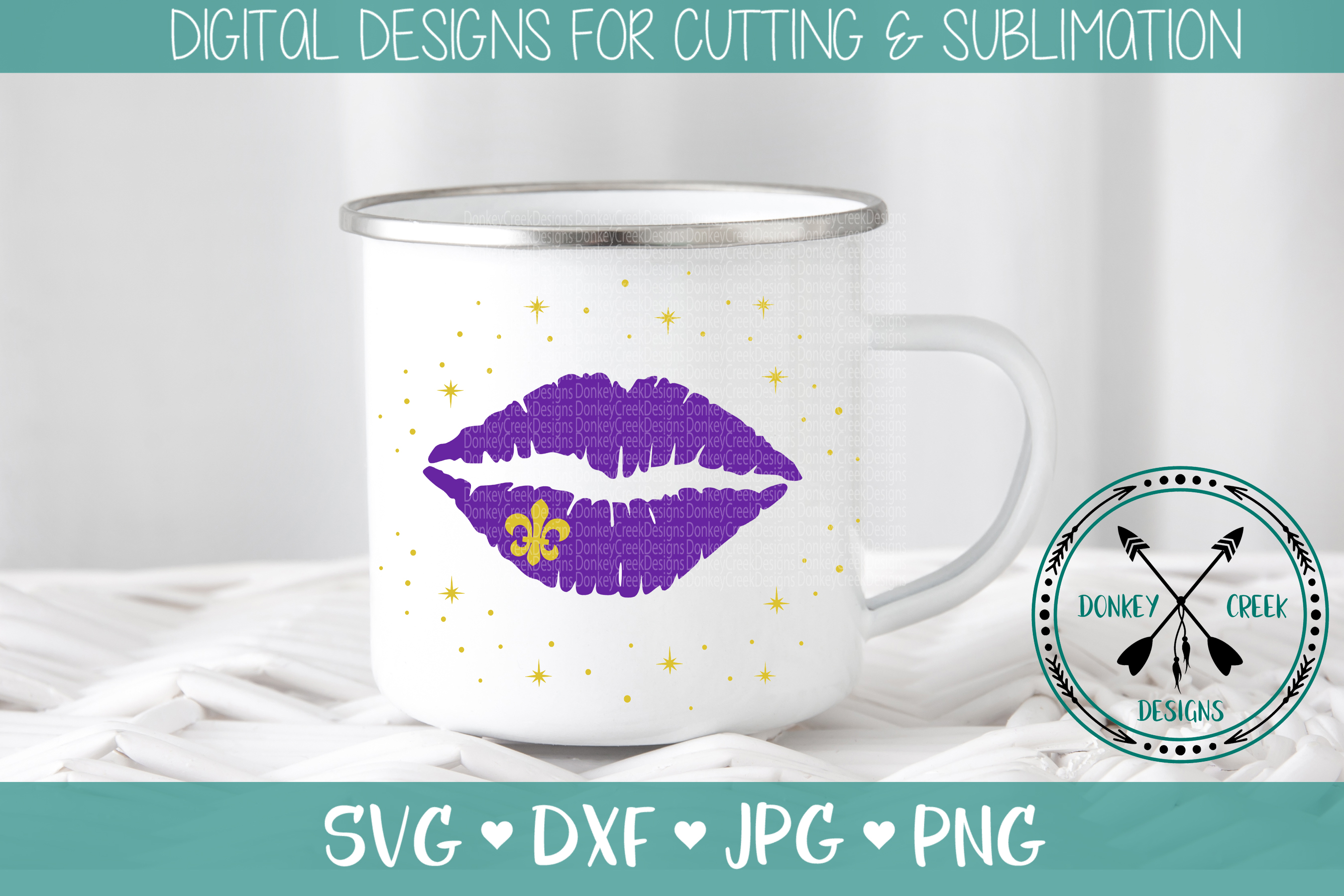 Download Mardi Gras SVG Distressed Lips