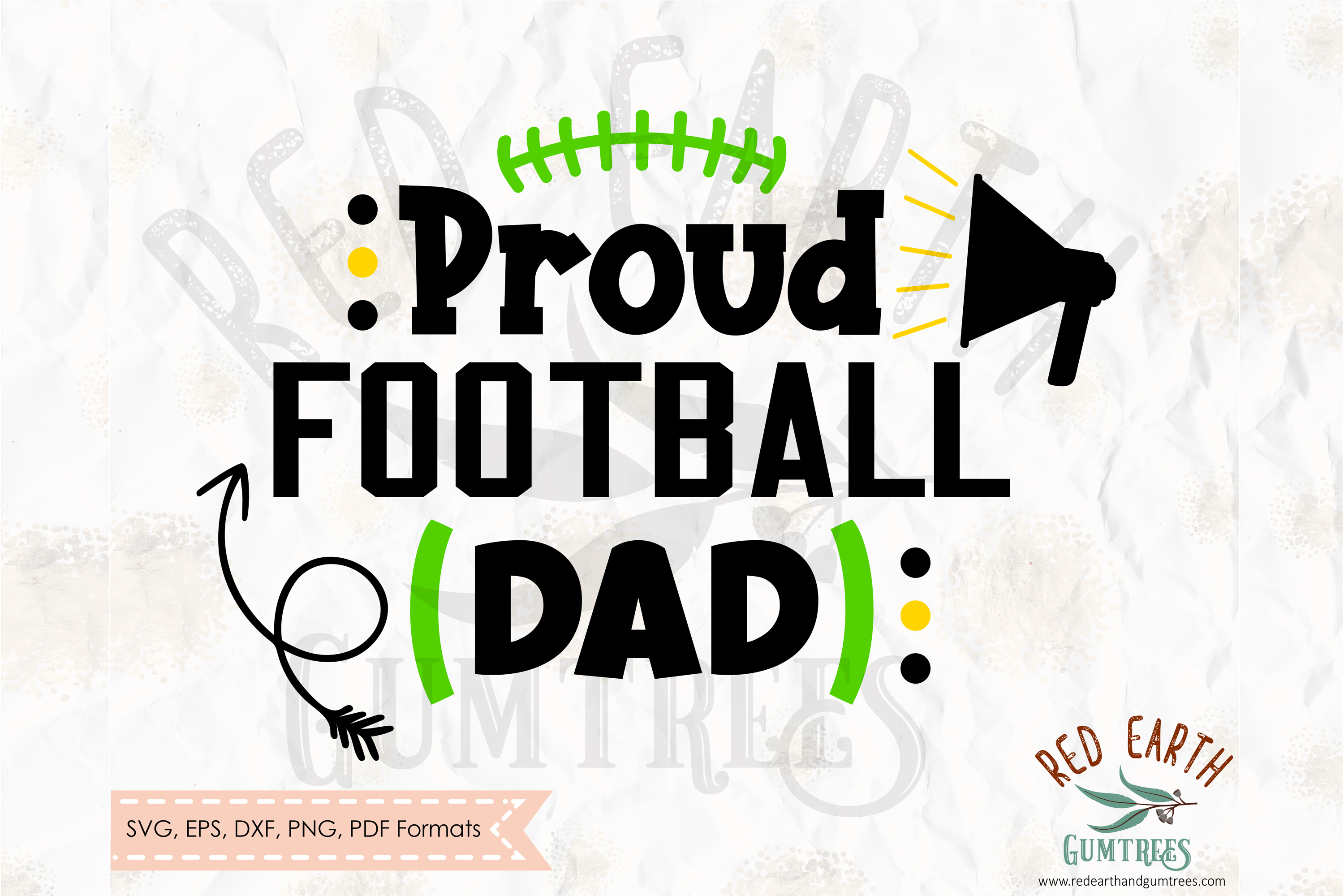 Download Proud football dad, football, in SVG, DXF, PNG, EPS, PDF