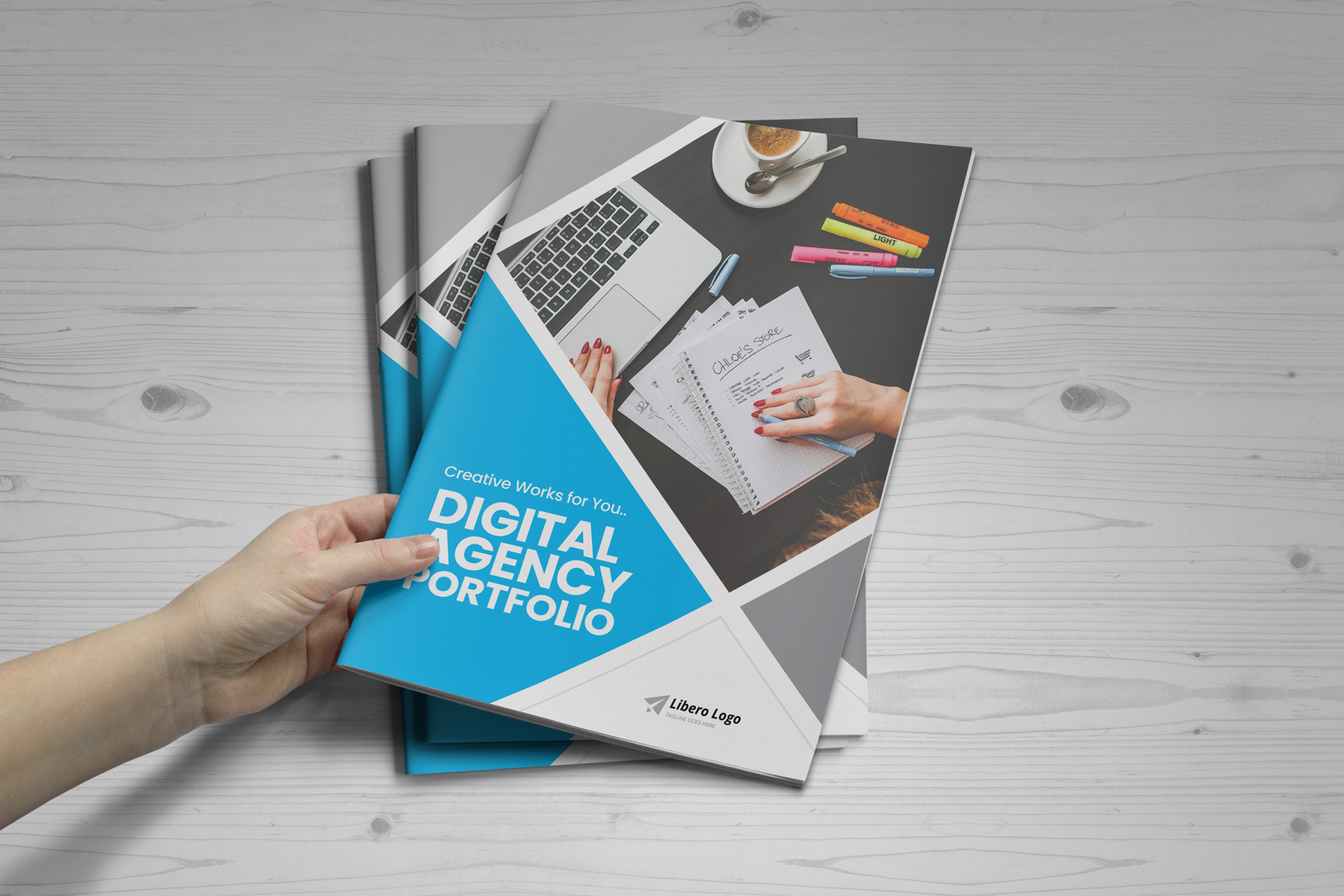 Digital Agency Portfolio Brochure v1 (111759) Brochures Design Bundles