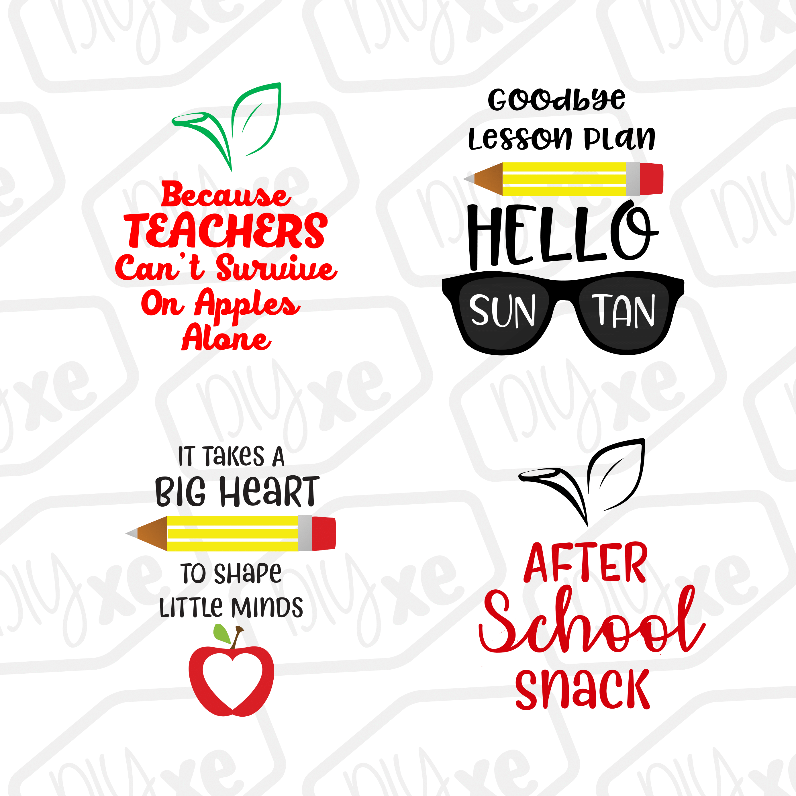 Download Teacher Bundle SVG/DXF/PNG/EPS