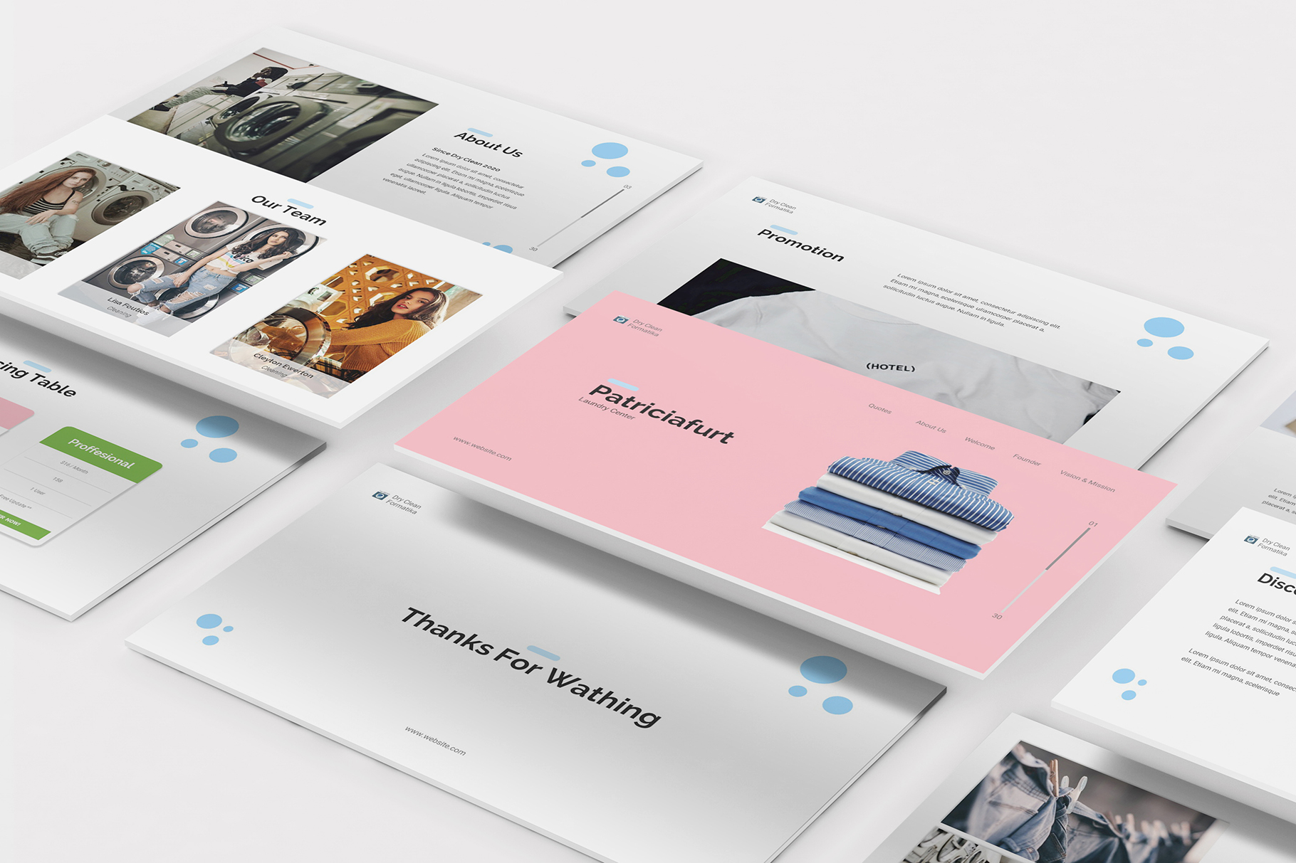 Laundry Powerpoint Template