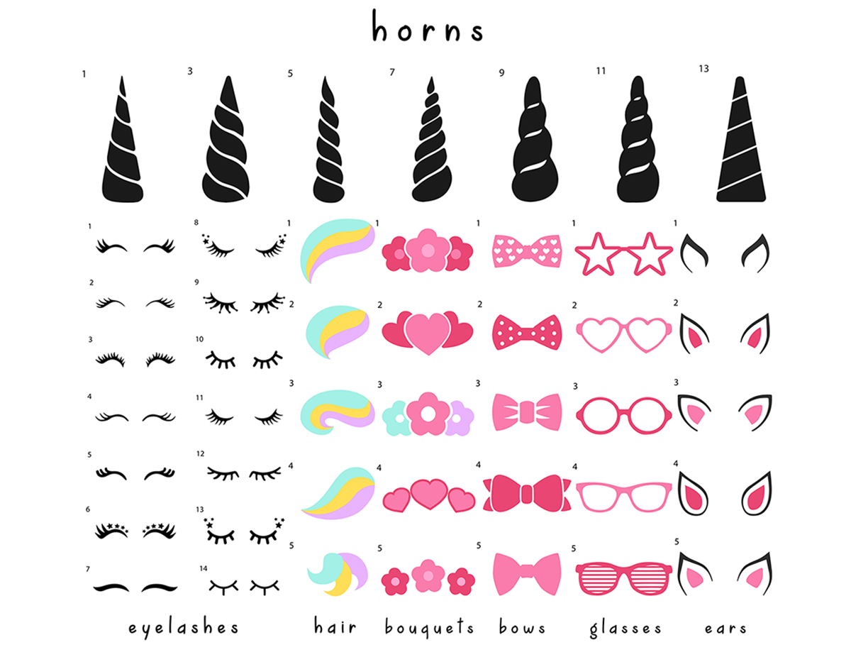 Free Unicorn Printable Svg