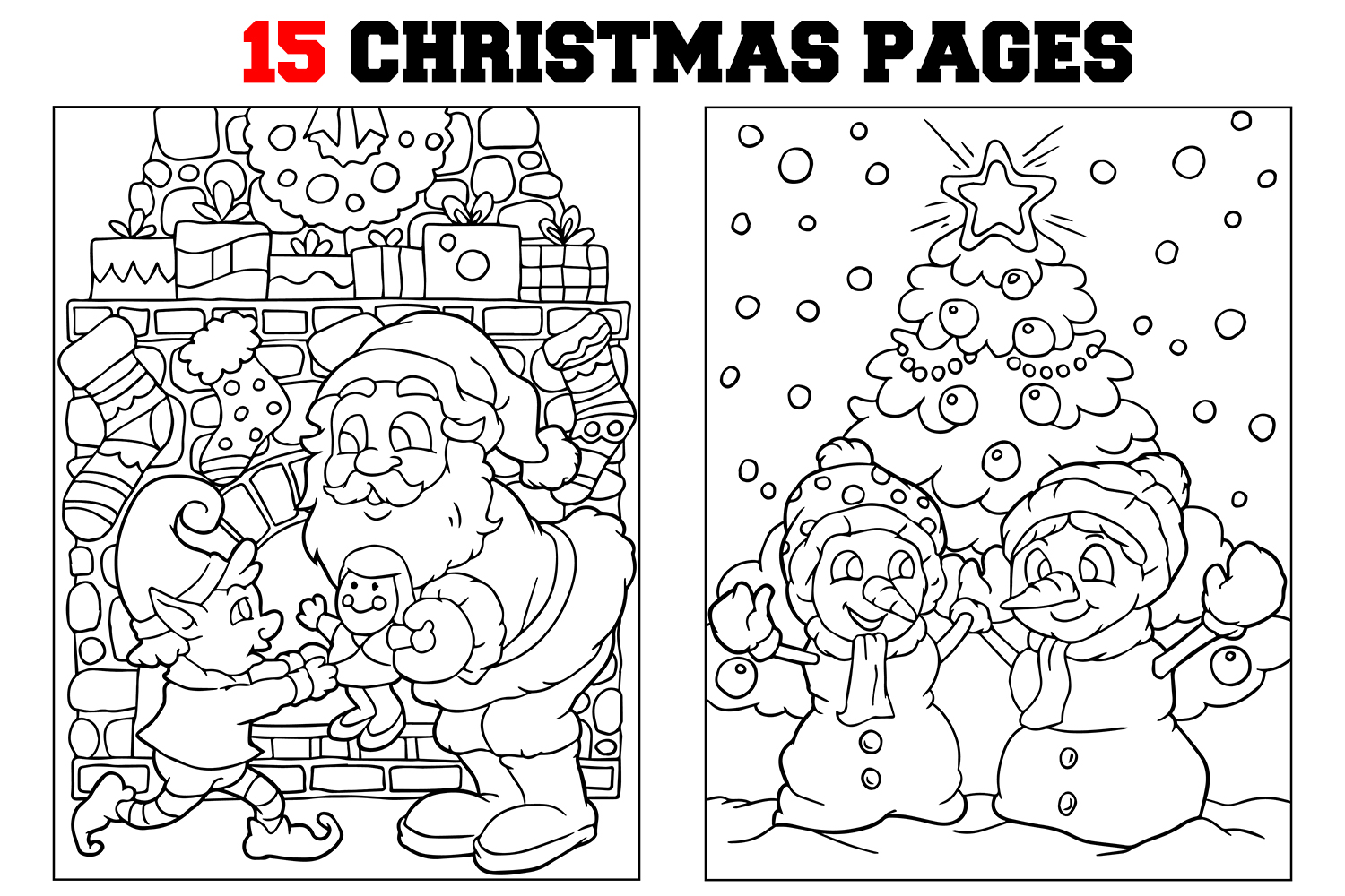 Download Coloring Pages For Kids - 15 Christmas Pages (304593 ...