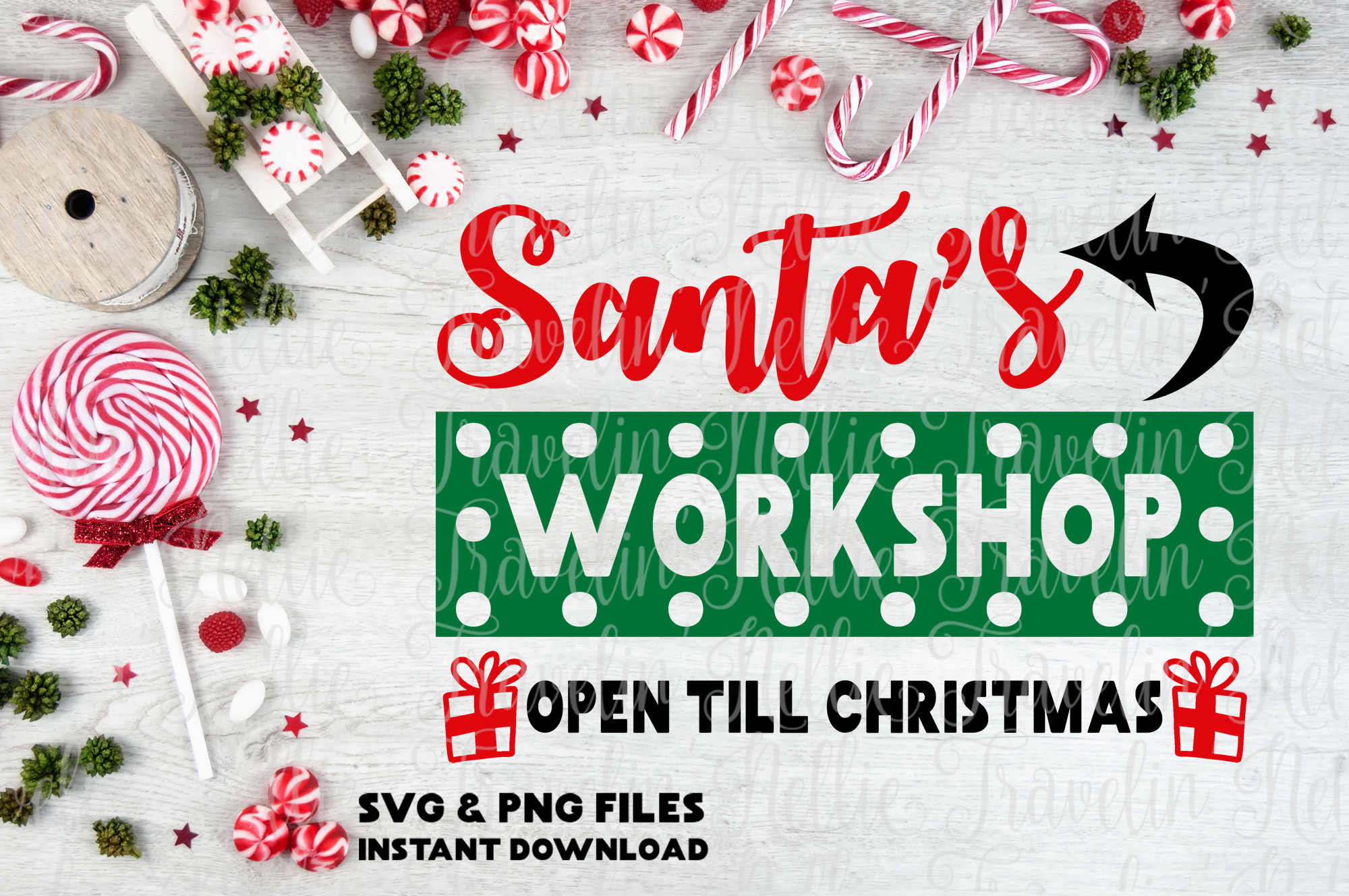 Download Santa's Workshop Svg Christmas Holiday Sign Card Cut File ...