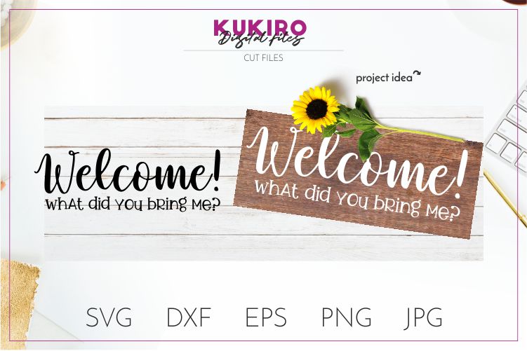 Download Welcome SVG - Funny Home decor sign cut file - Doormat SVG