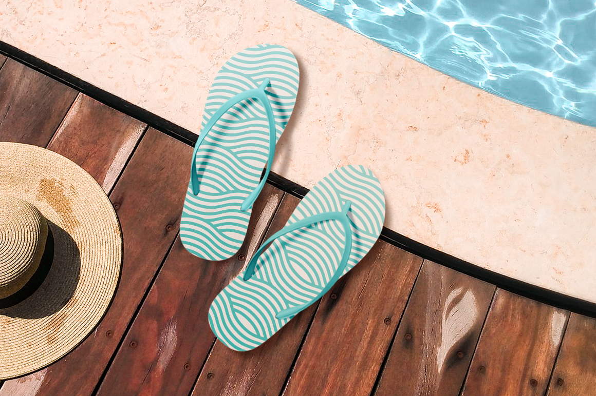 Download Beach Slippers Mockup
