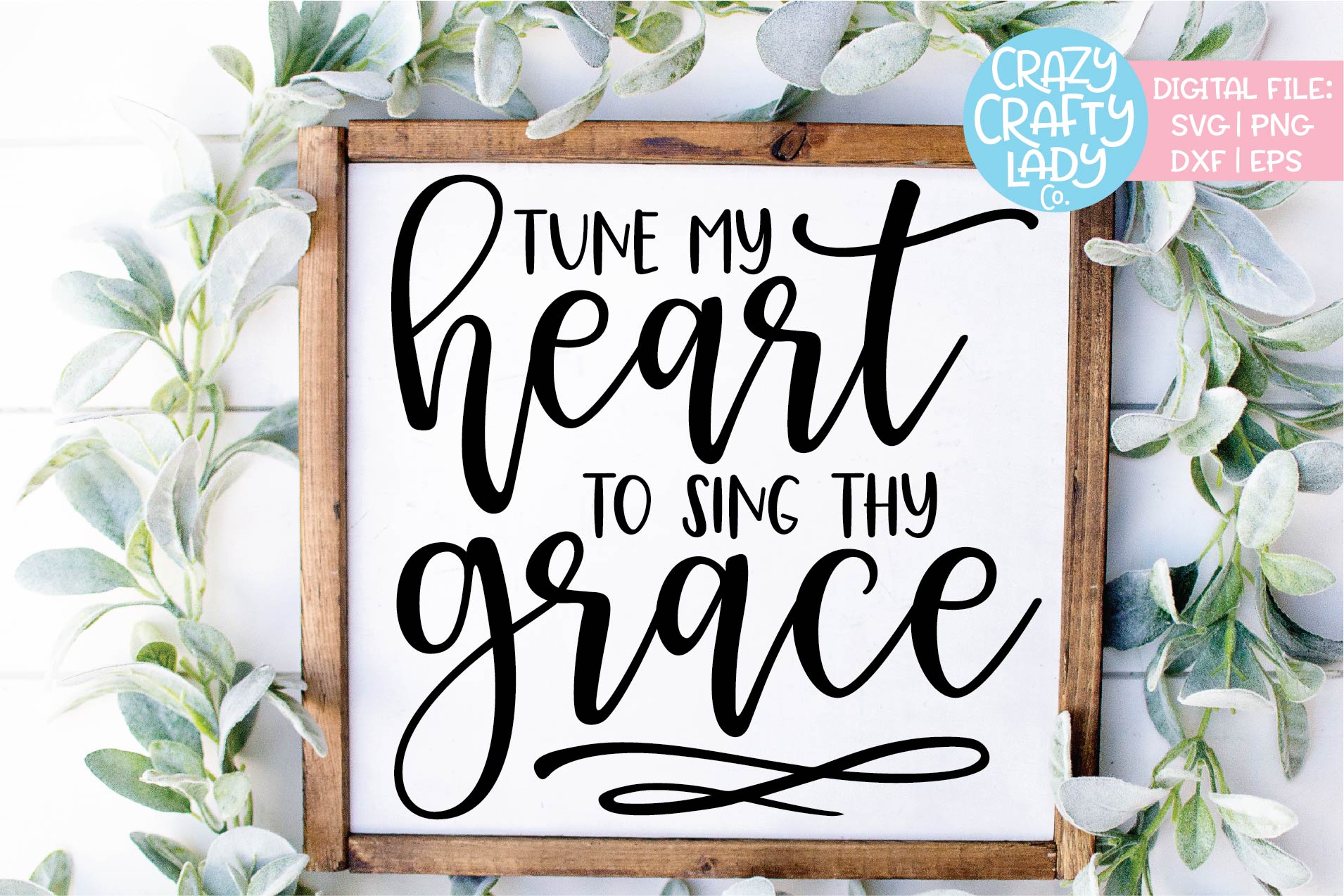 Tune My Heart to Sing Thy Grace SVG DXF EPS PNG Cut File (270789) | Cut ...