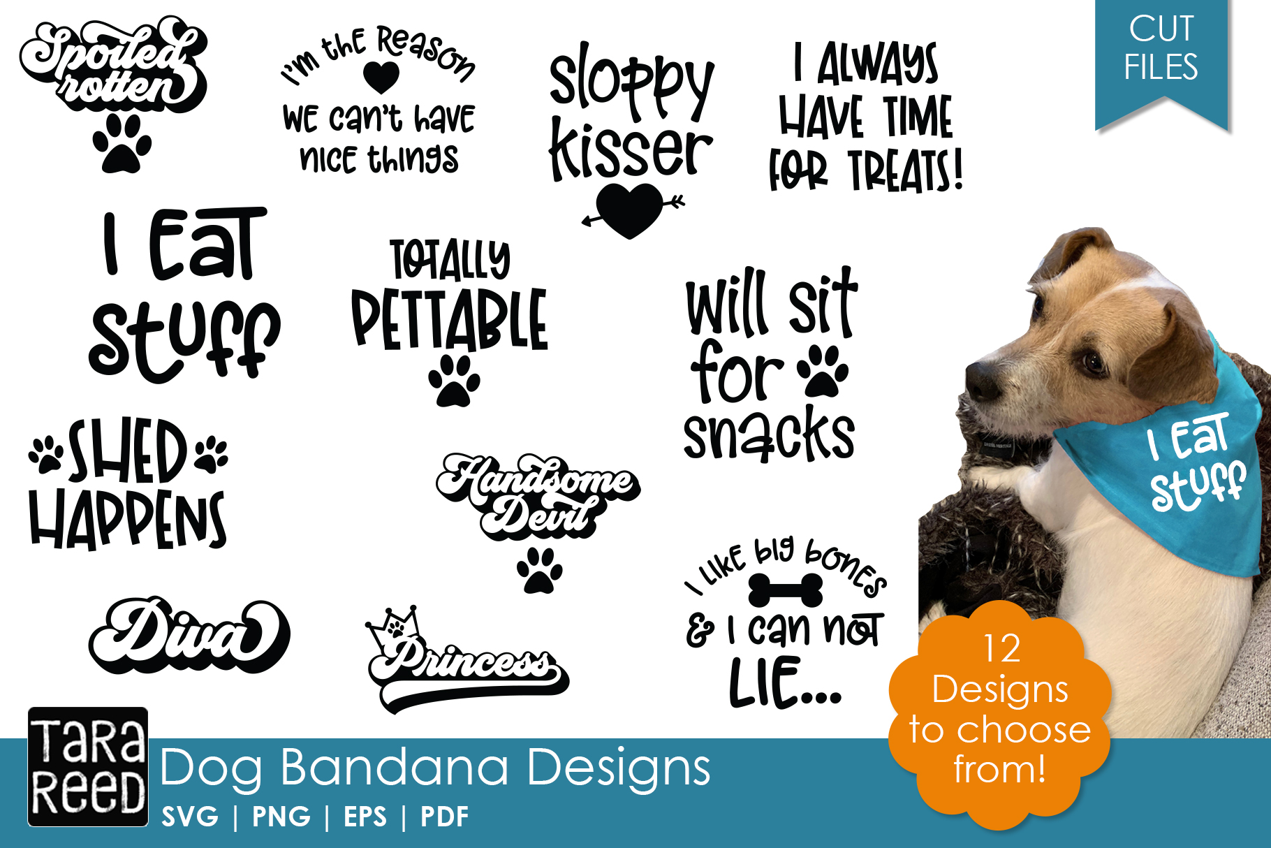 Download Dog Bandana Designs - Dog SVG and Cut Files for Crafters